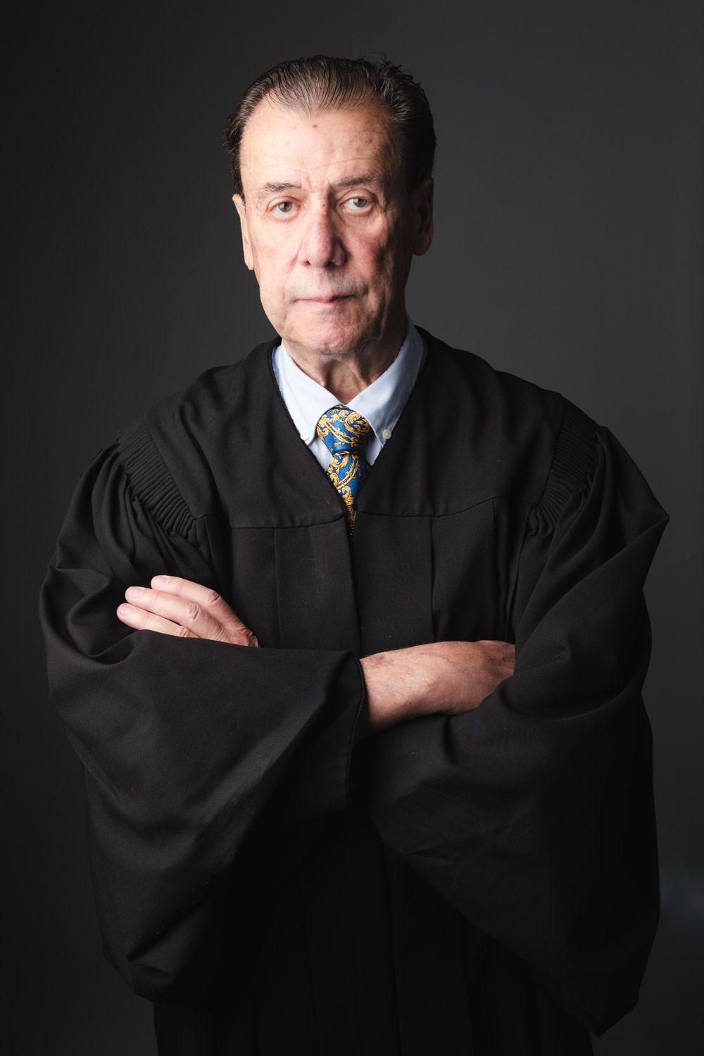 Portrait of Judge Sferrazza wearing black gown