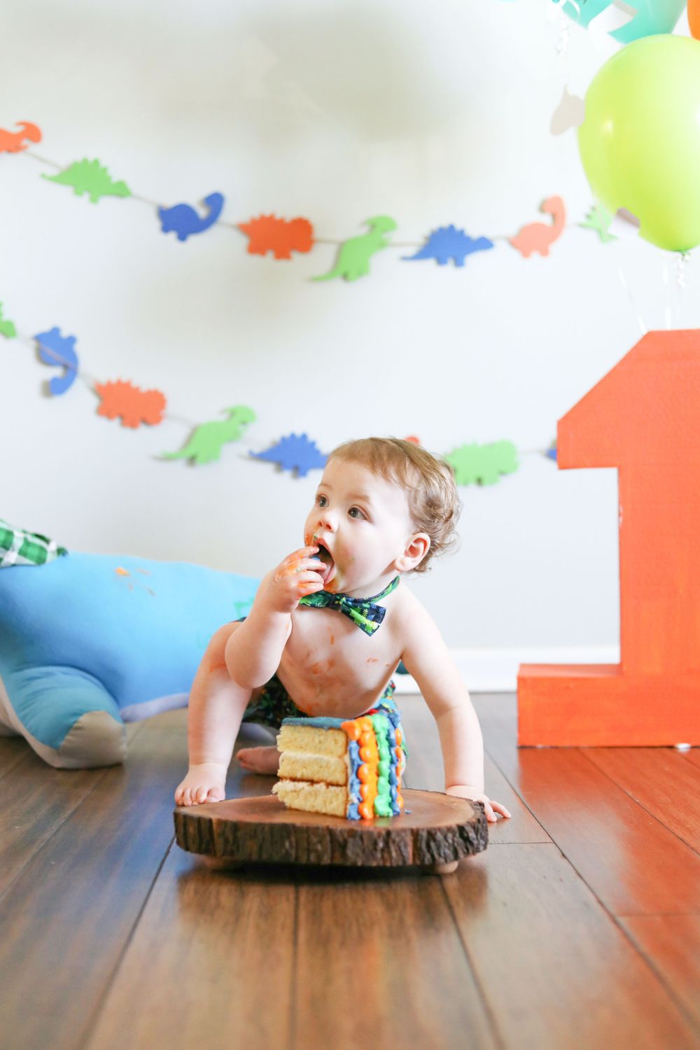 Toddler milestone photography in Lincolnton NC with outdoor setting