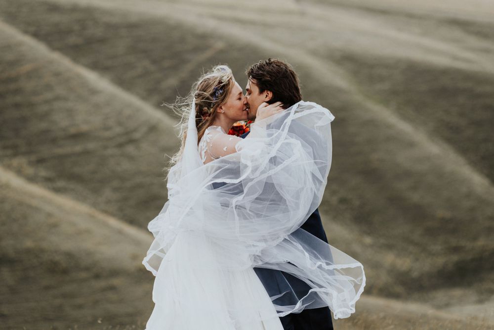 Wedding at Uffington White Horse in Oxfordshire