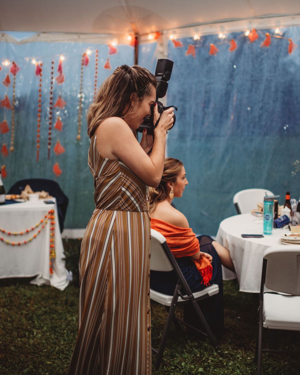 Gallagher photography capturing photo during a maine wedding reception