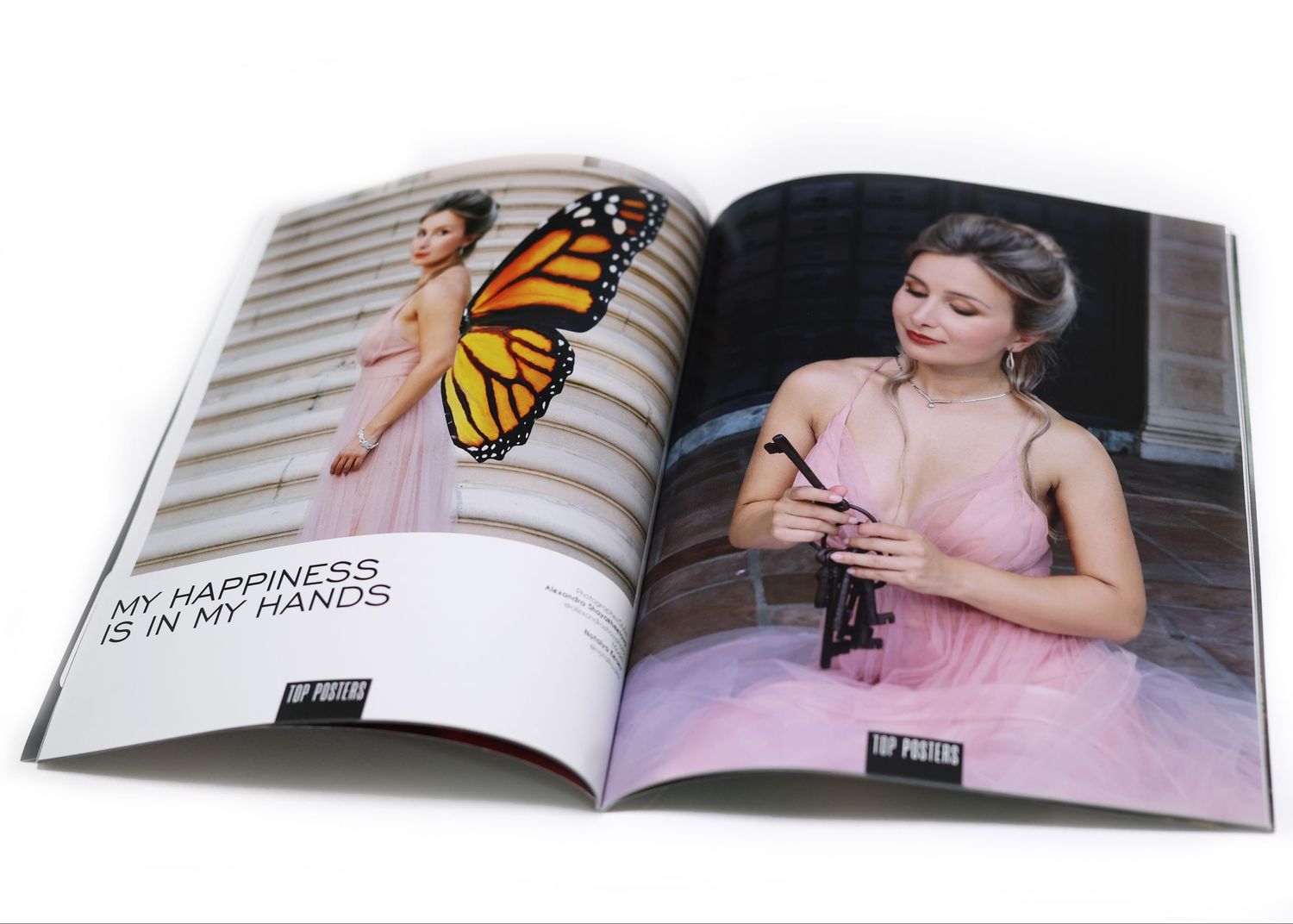 Top Posters Magazine September 2022 Fantasy Issue laying open on white surfaces