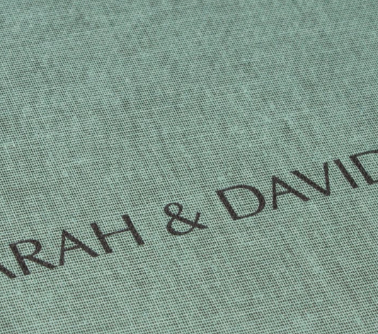 An exquisite memento of your wedding day displayed in a Hampshire wedding album.