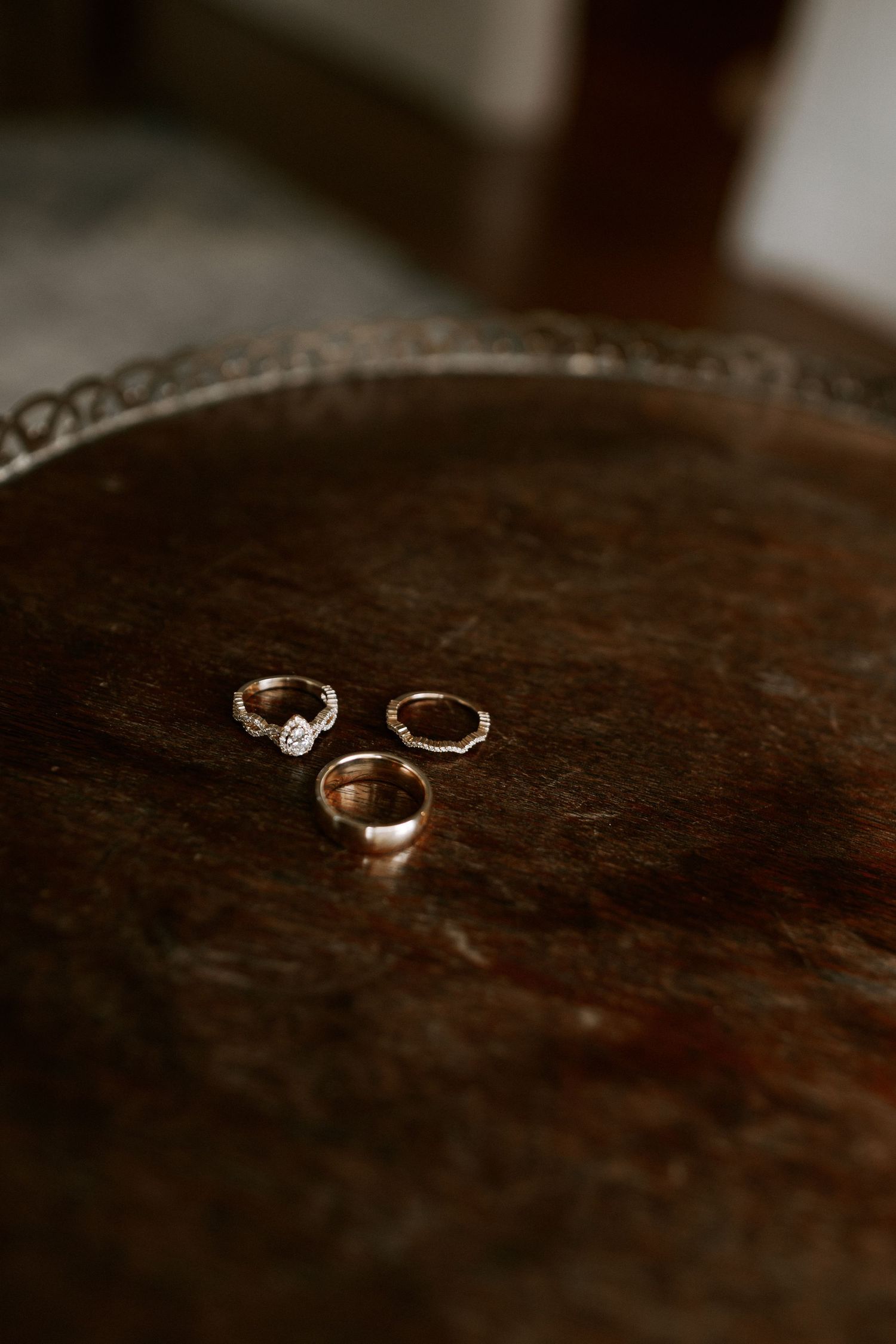 Wildflower 301 antique home Georgia wedding venue Photographer rings