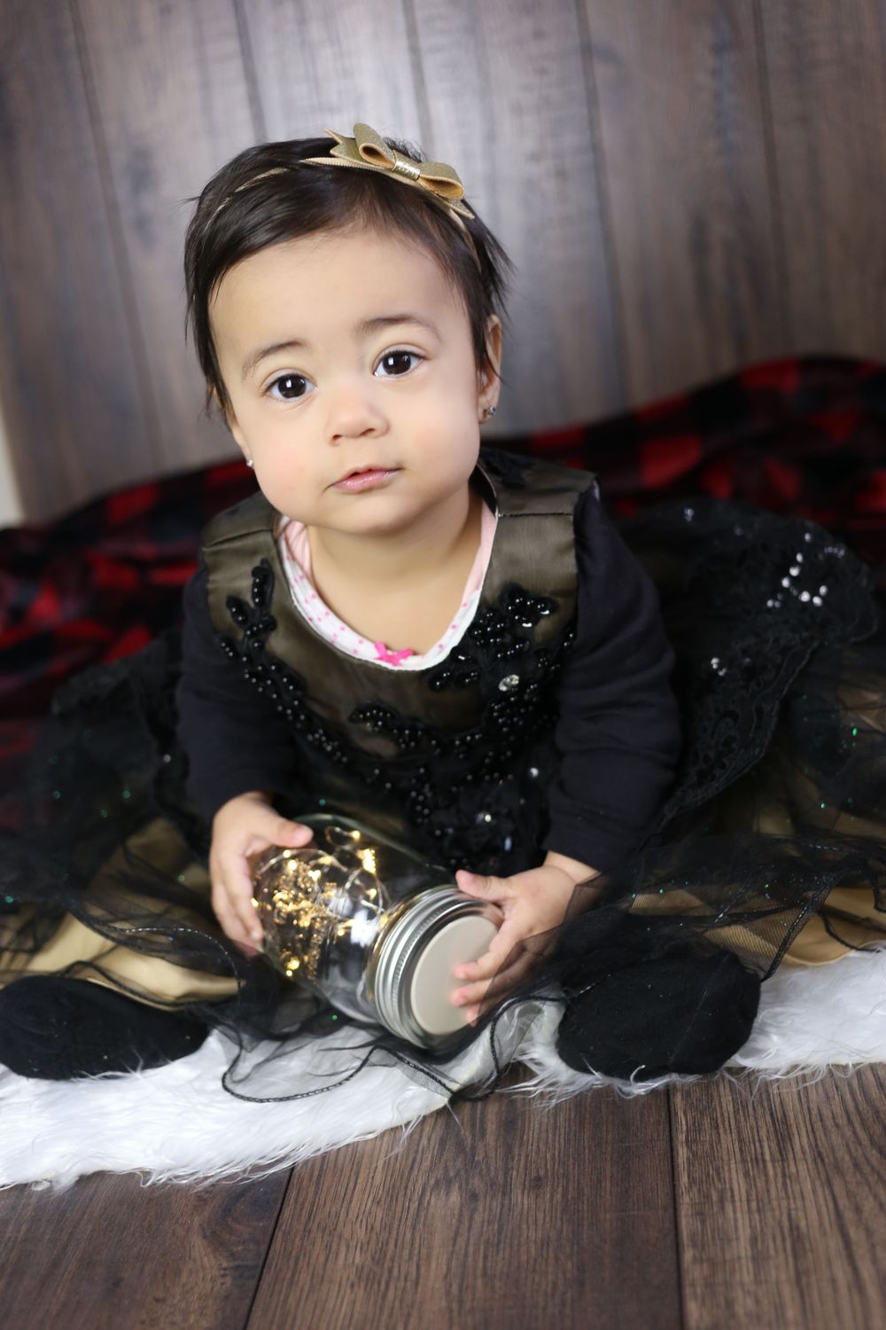 baby girl christmas lights