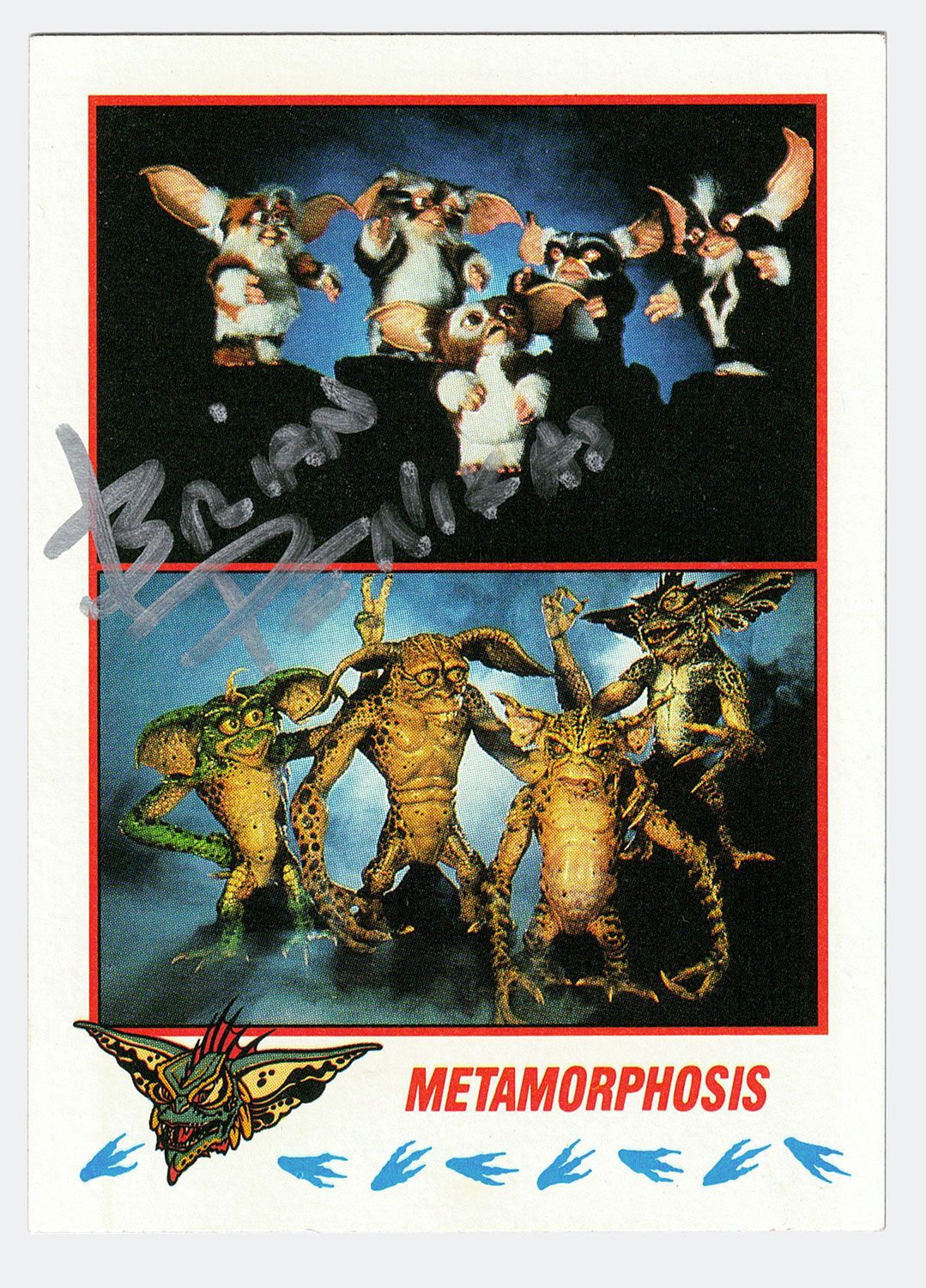 Signed Gremlins 2 movie trading card