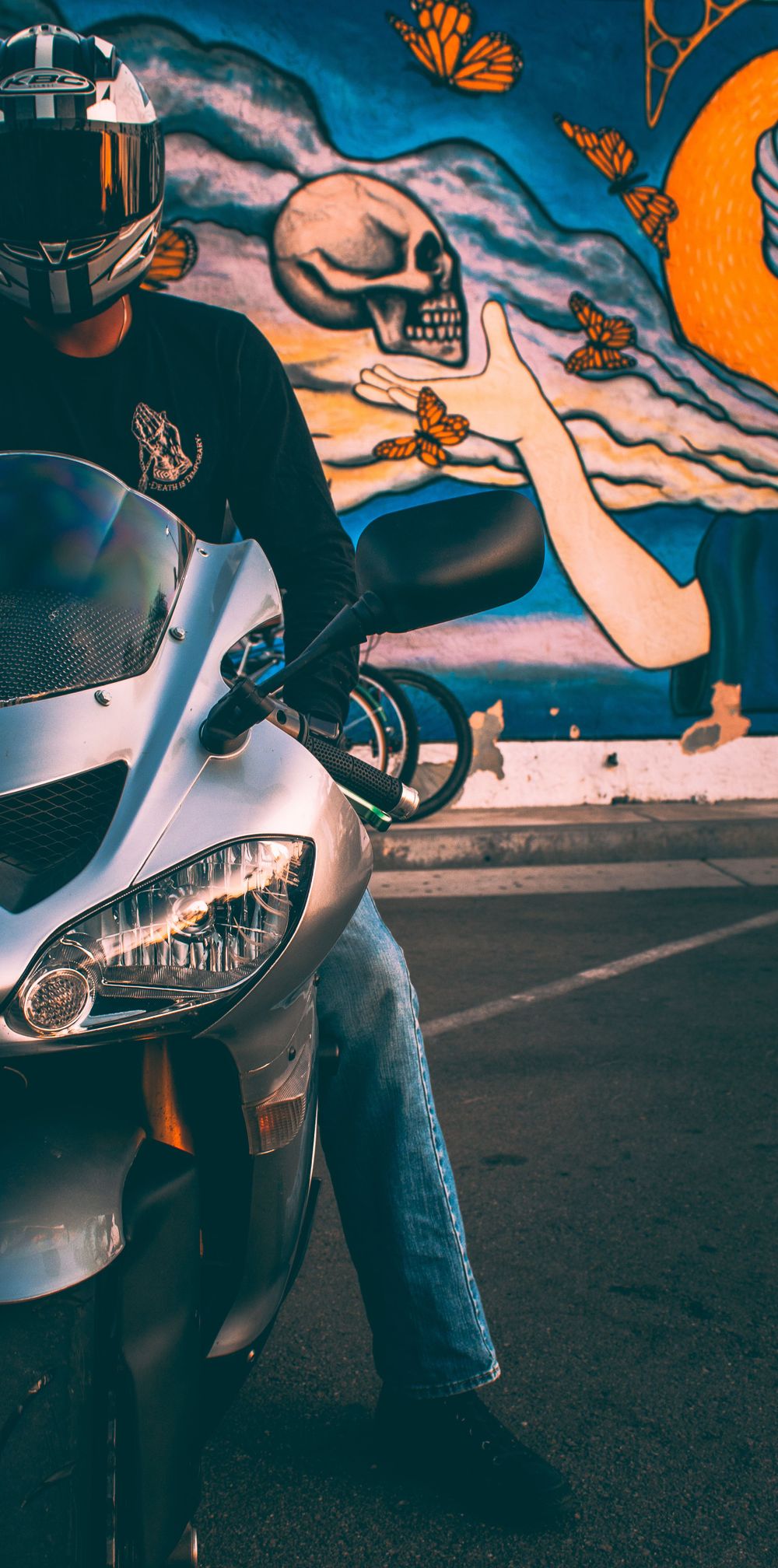 Man on Motorcycle
