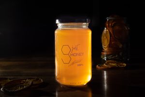 Port Macquarie business Just Honey dark moody product photo of honey