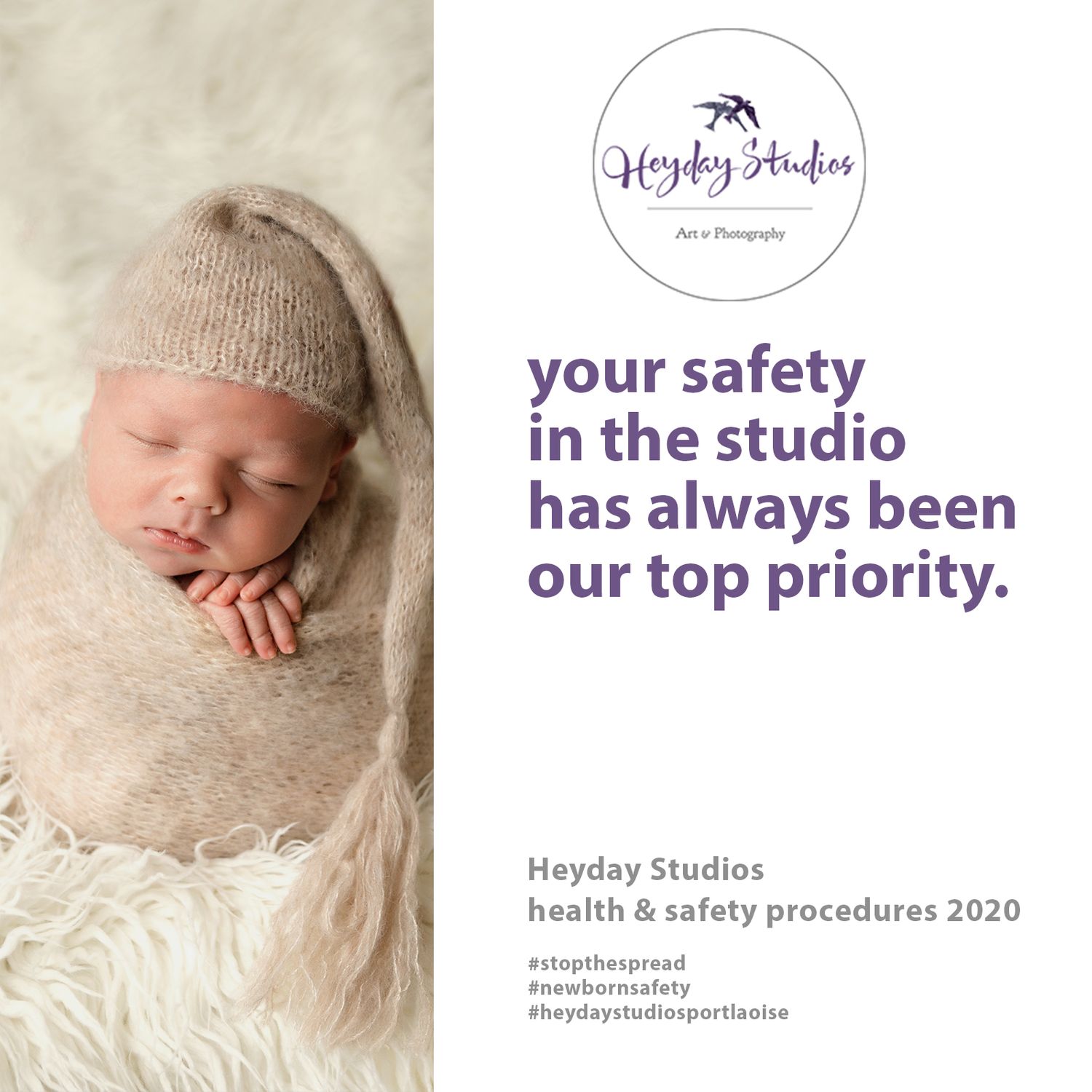 Heyday Studios Laois, Covid -19 Health & Safety Update