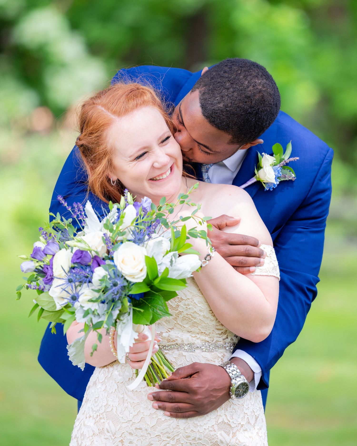Wedding Portrait During Wedding at Tudor House at Mason's Cove in Akron, Ohio