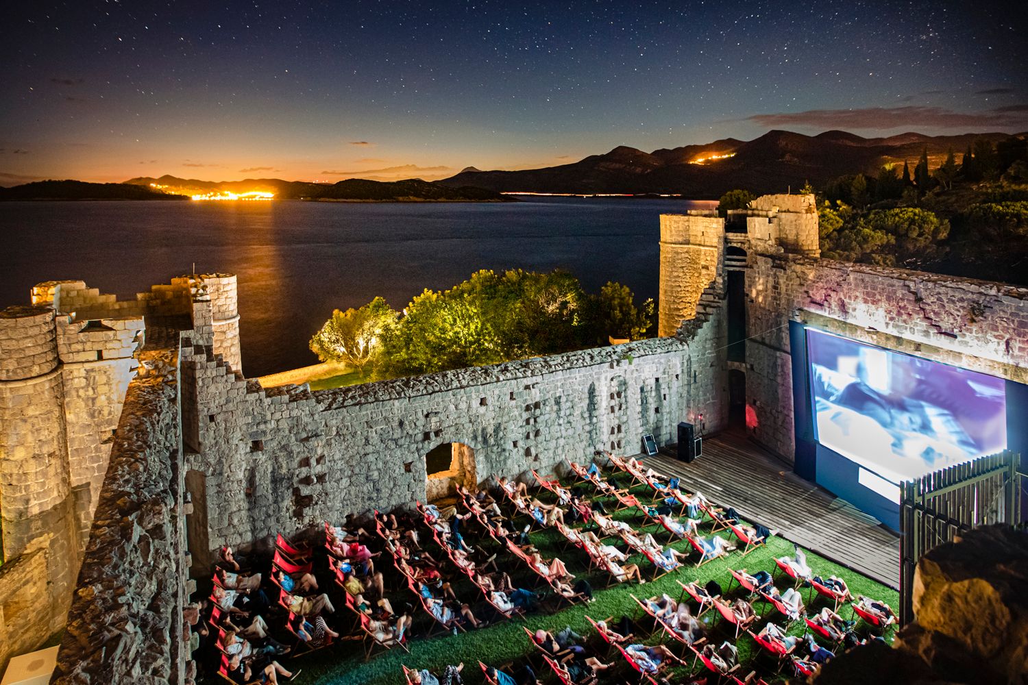Ponta Lopud Film Festival, kino pod zvjezdama, Lopud1483