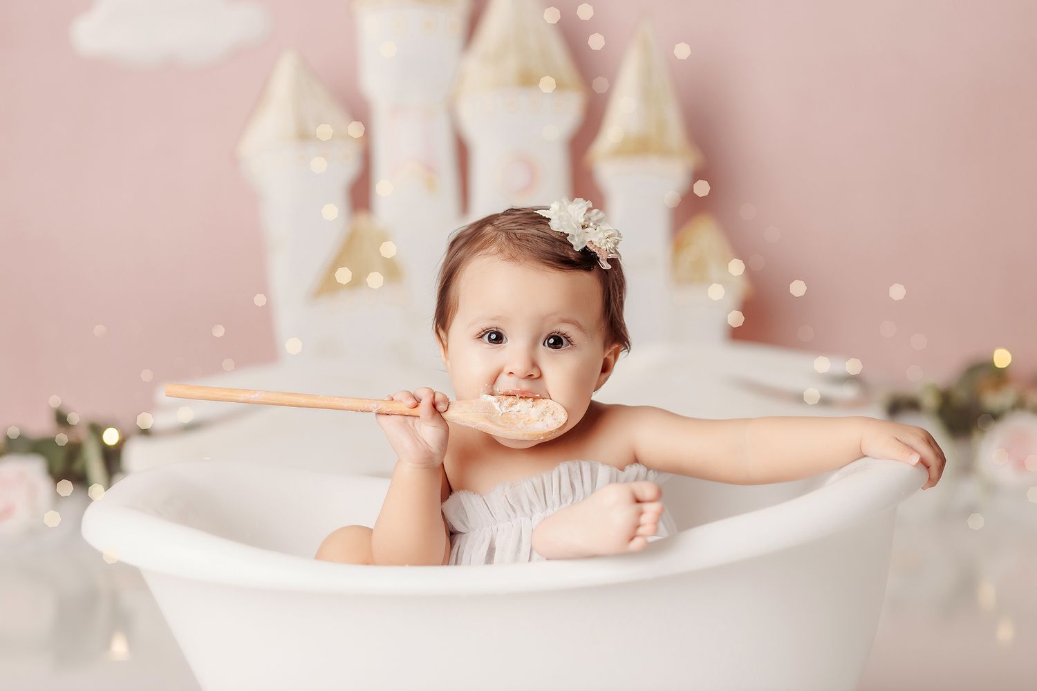 baby-girl-after-her-princess-cake-smash-in-tulsa
