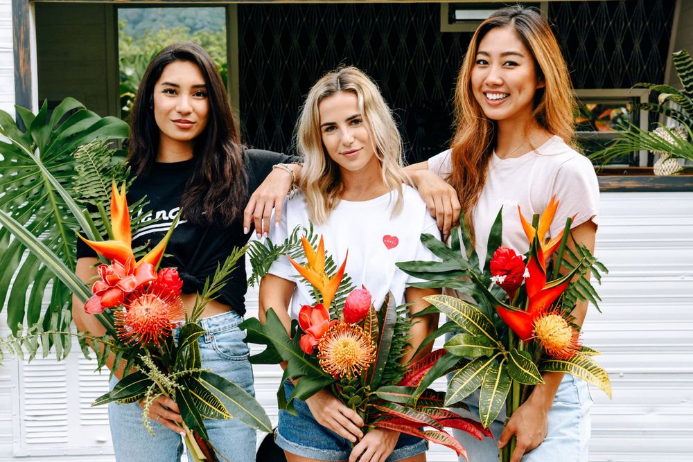 Oahu, Hawaii branding photographer capturing creative content for clothing company.