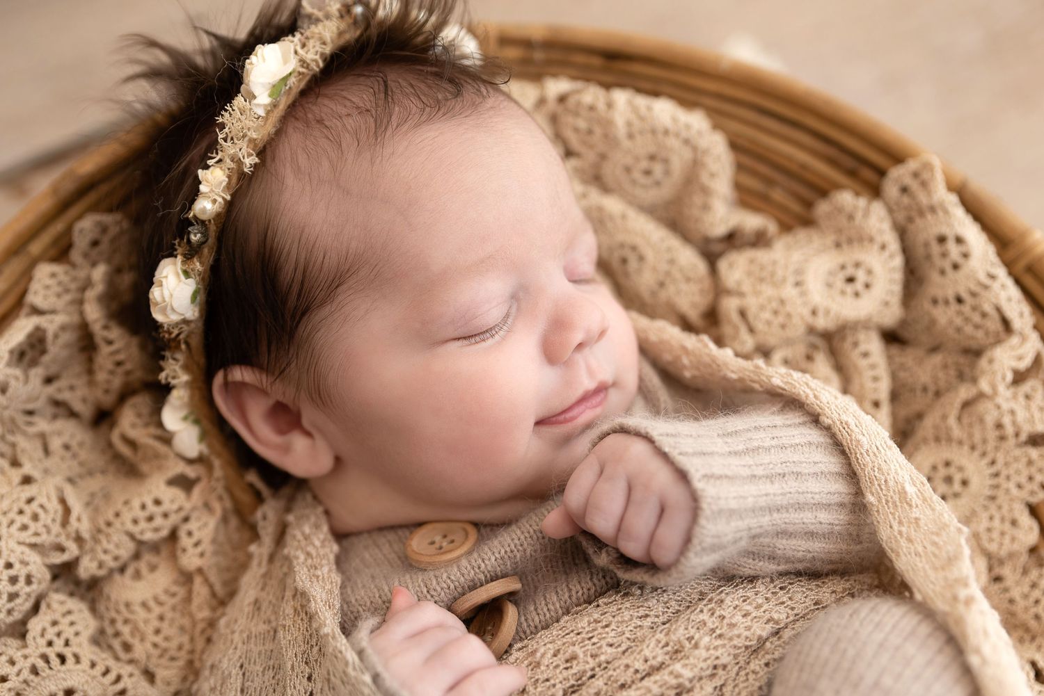 Newborn baby girl