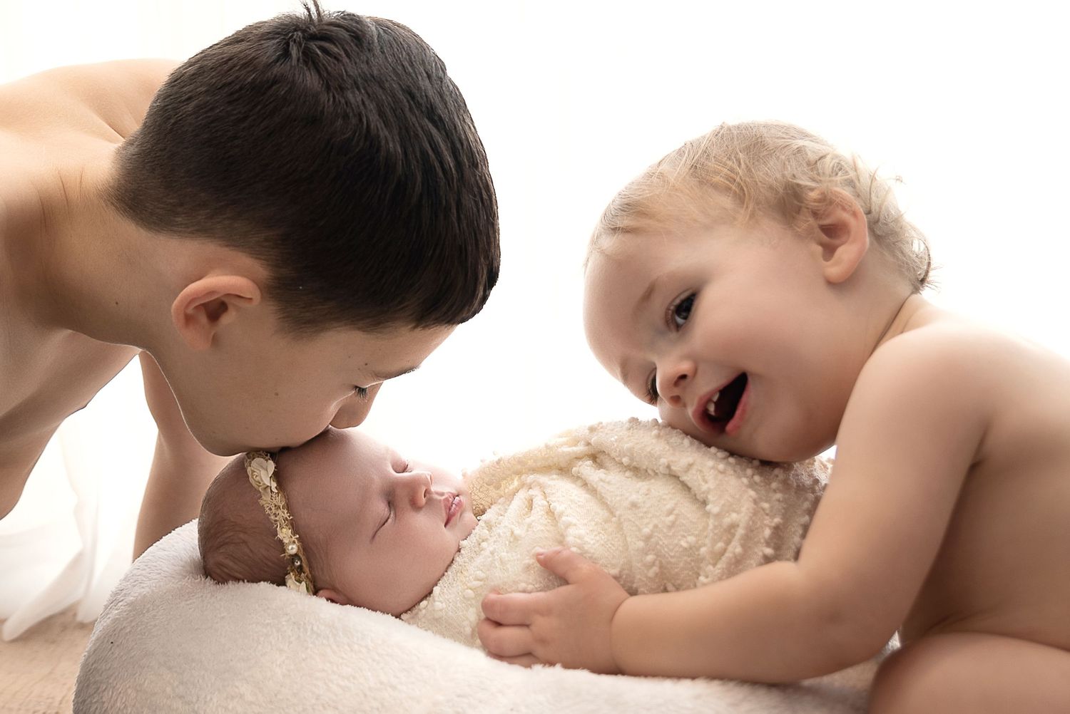 newborn siblings