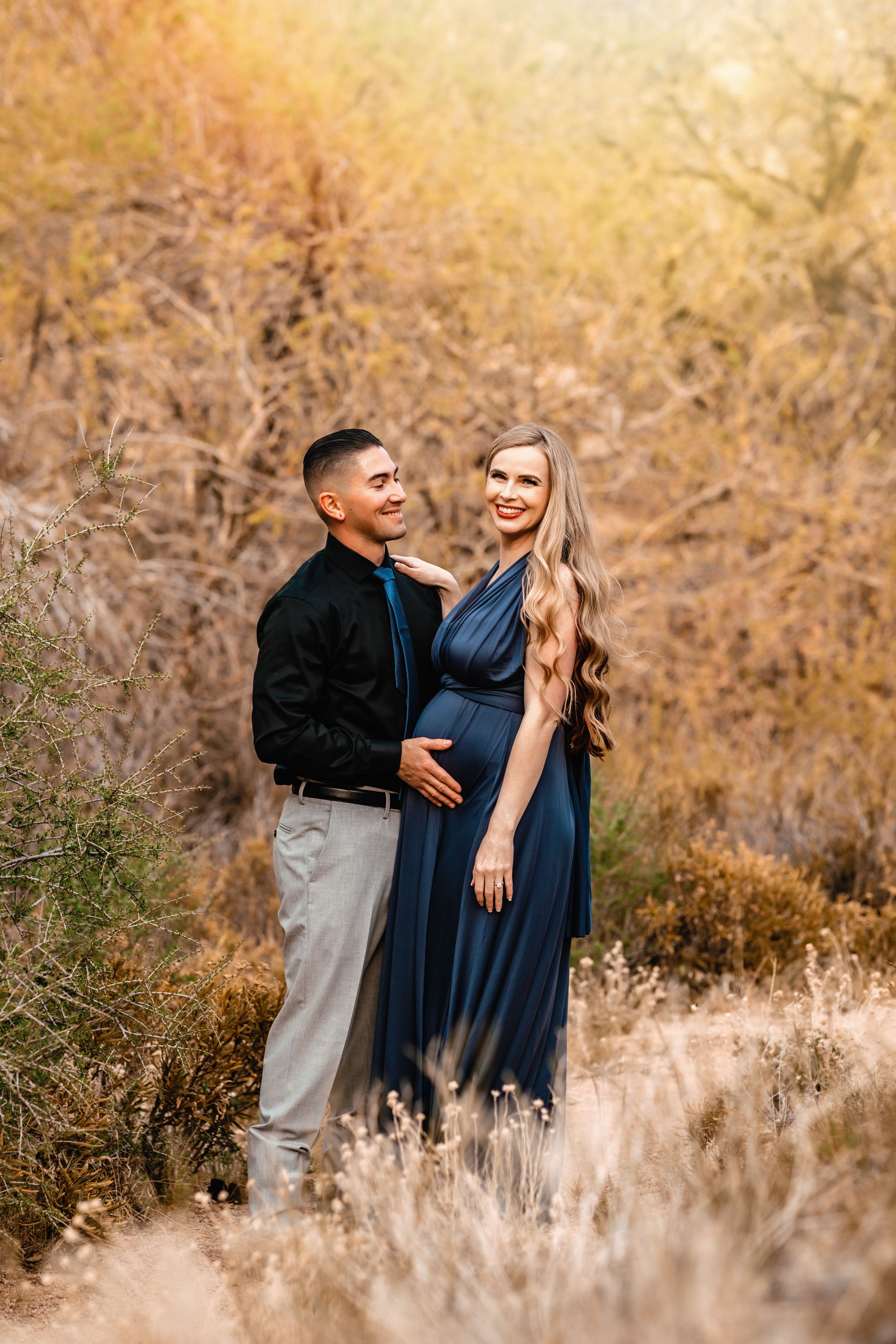 Rocky desert maternity photoshoot high desert Southern California