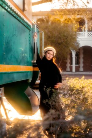 Harvey House Barstow maternity photoshoot High desert photographer Southern California maternity photographer