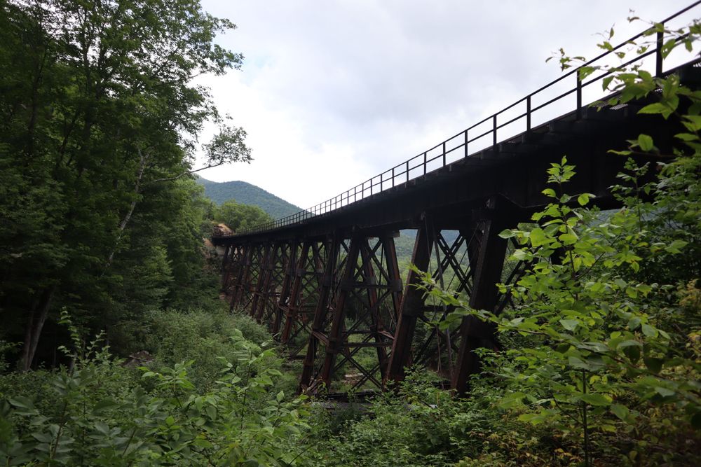 Frankenstein’s trestle in New Hampshire