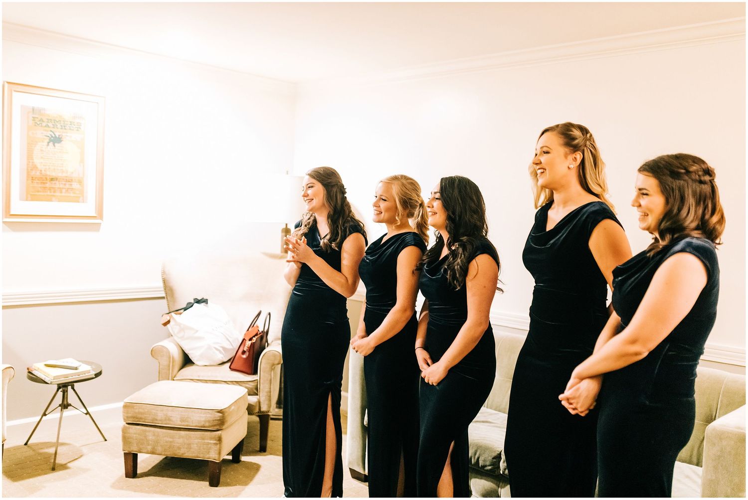 bridesmaids first look