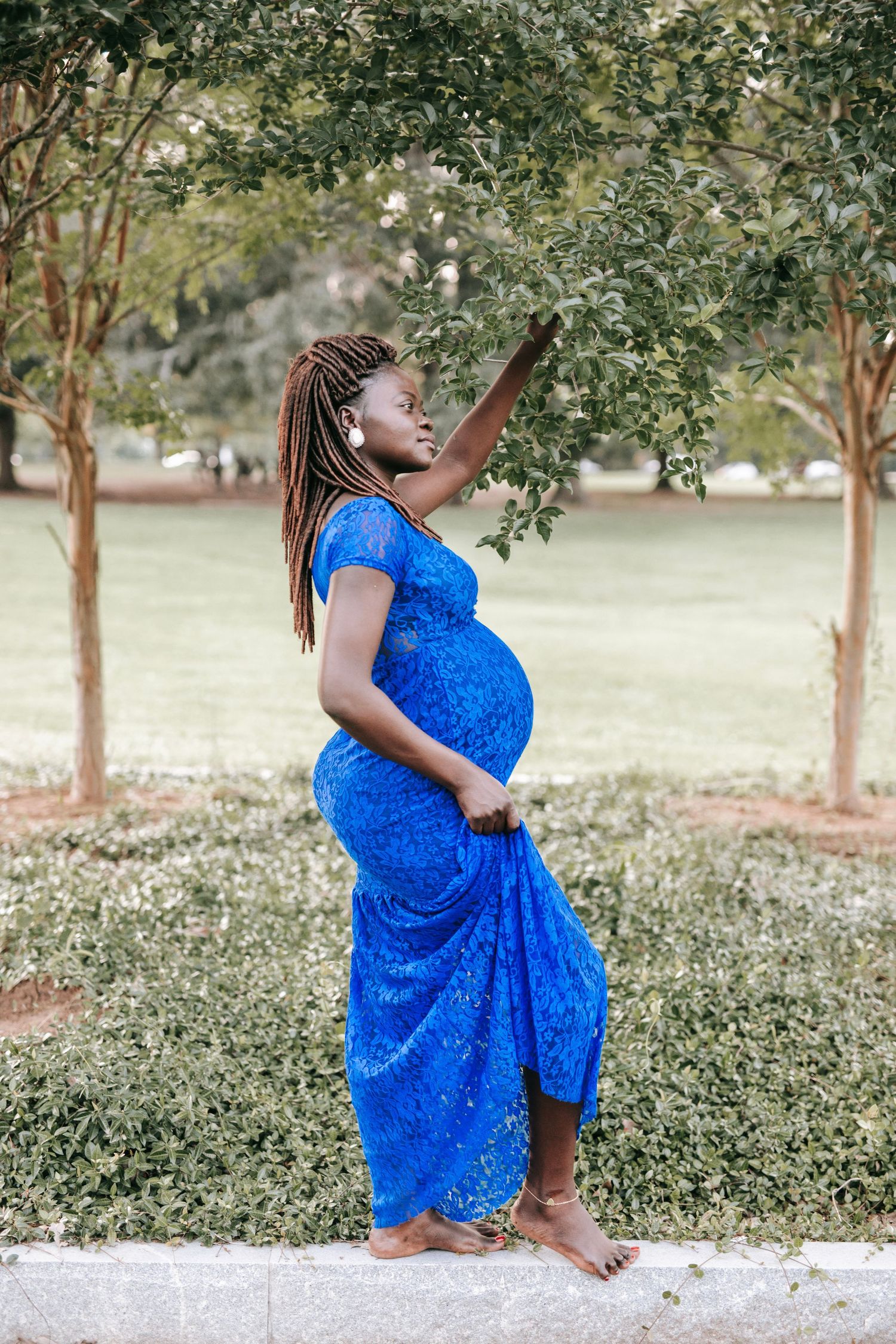 Maternity Session in Montgomery Alabama at Shakespeare Park