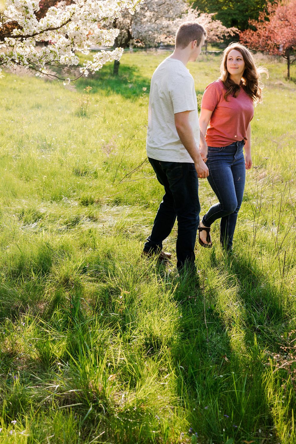 the look engagement session Toledo Botanical Gardens Professional couple photographer