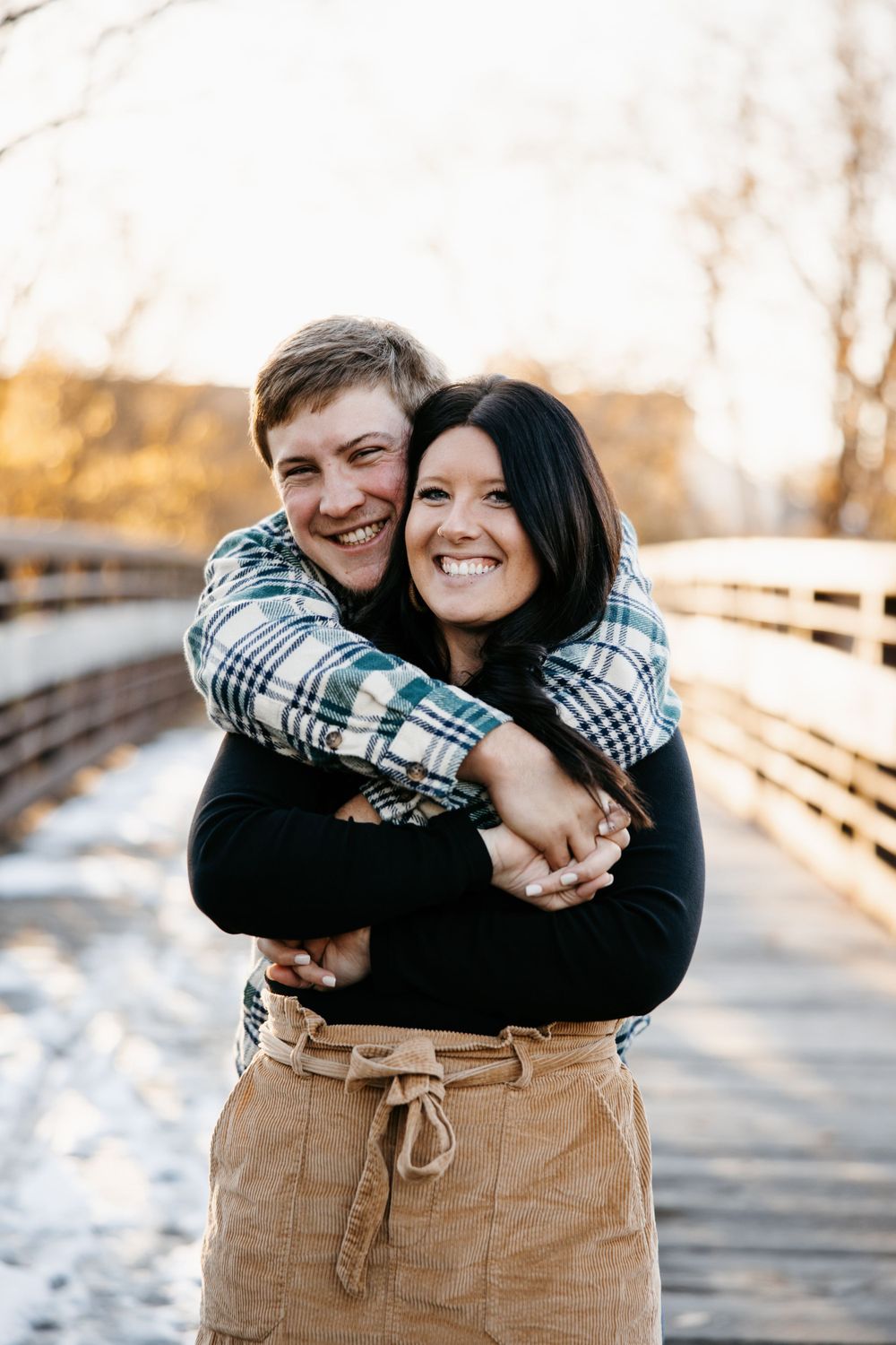 Sunset Engagement Photos Minnesota Fall Hayley Faith Photo Authentic