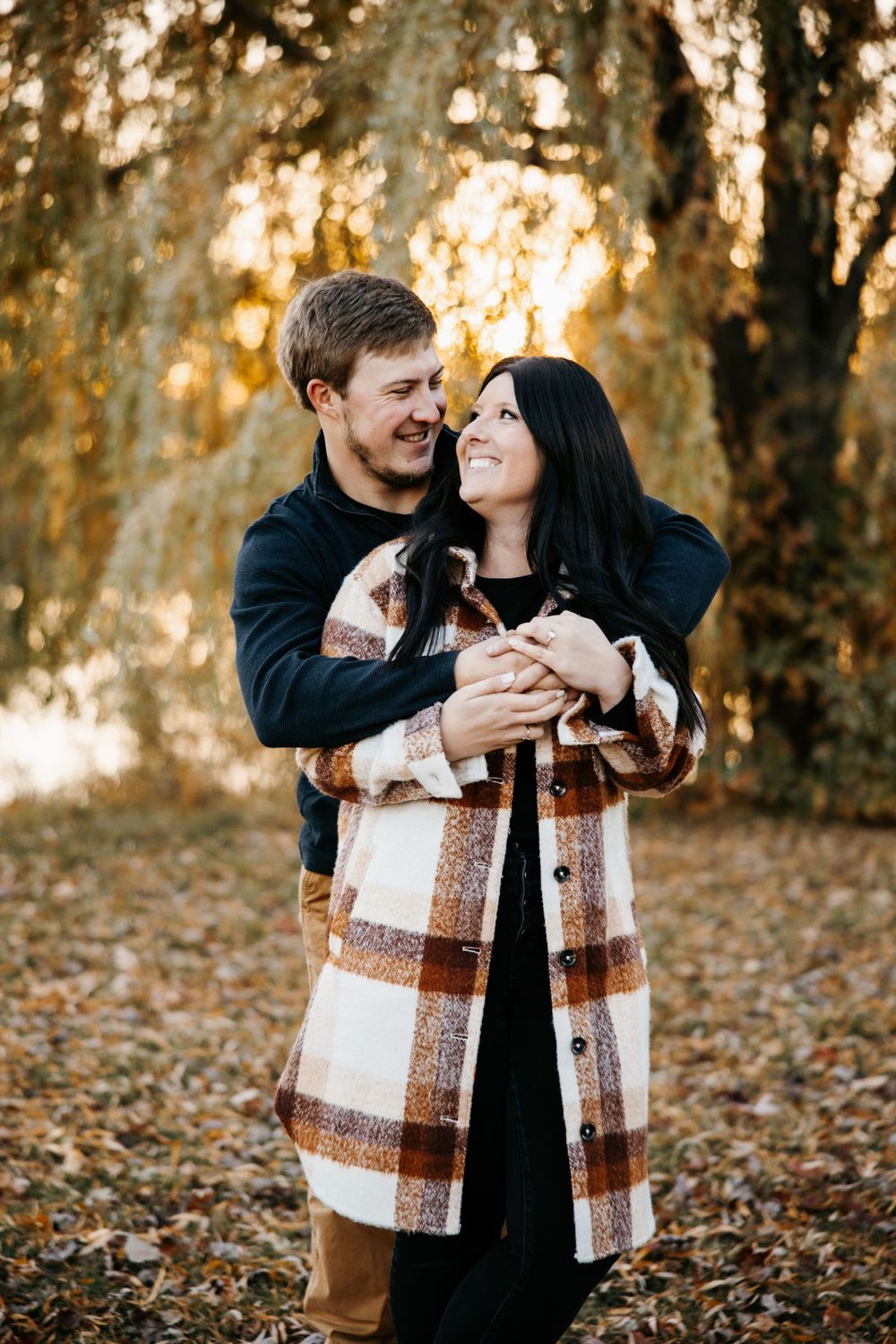 Sunset Engagement Photos Minnesota Fall Hayley Faith Photo