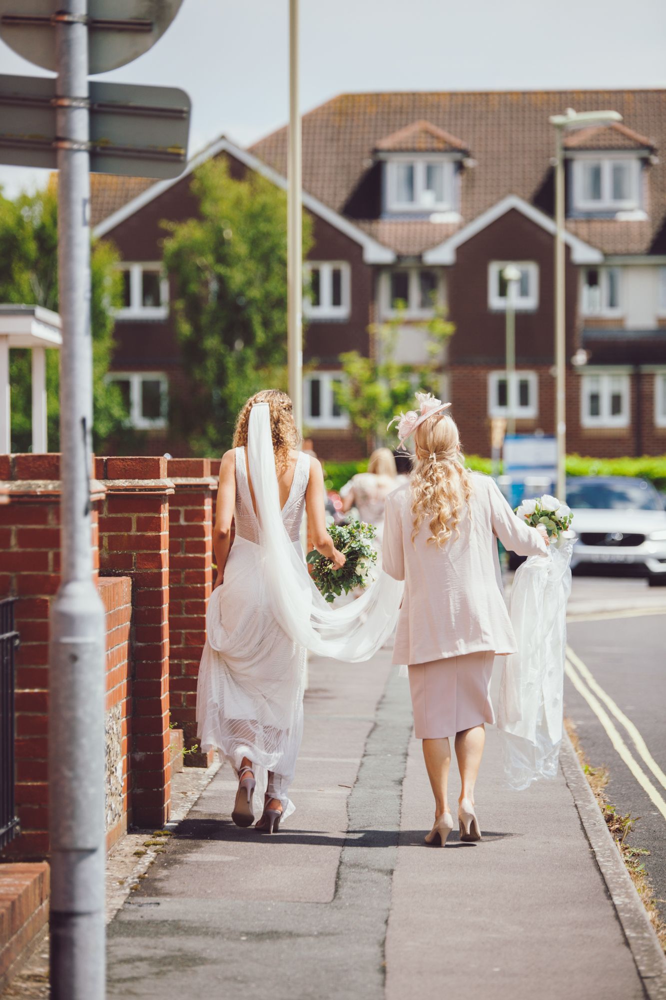 mother of the bride and bride at portsmouth