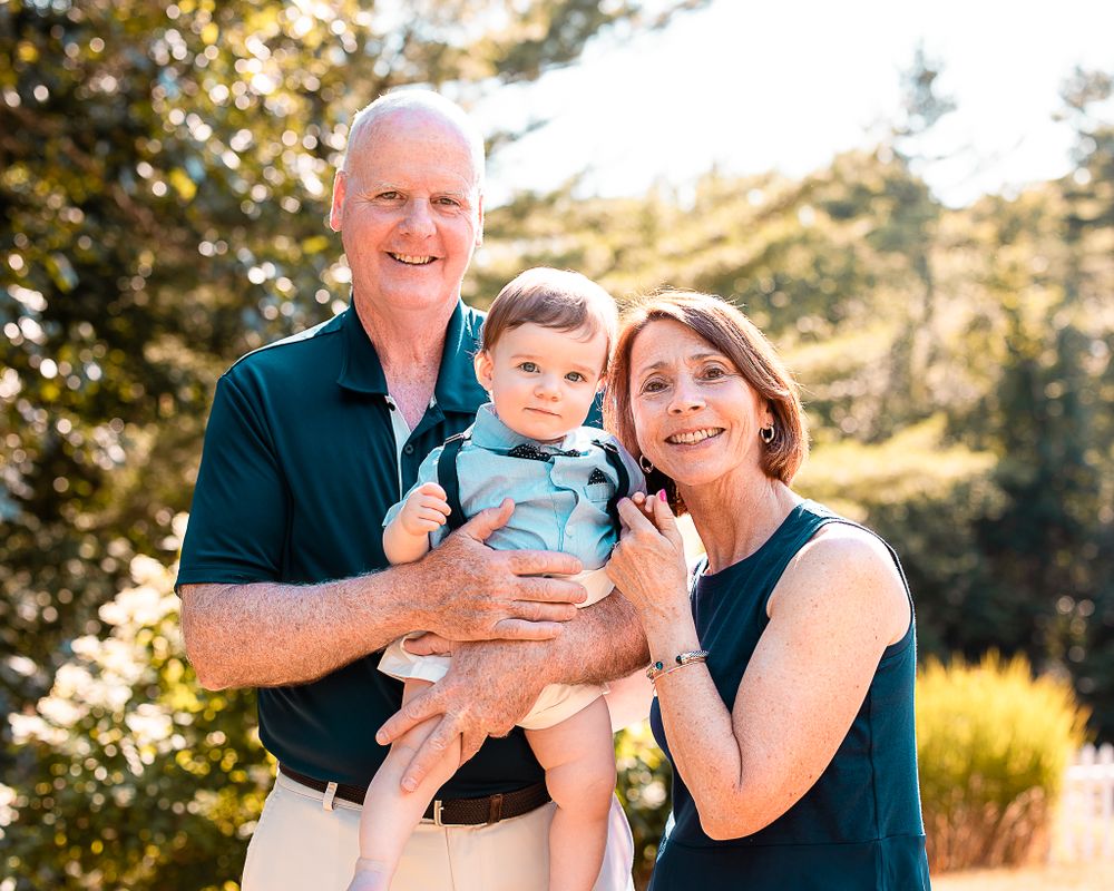 Grandparents and One Year Old Photo