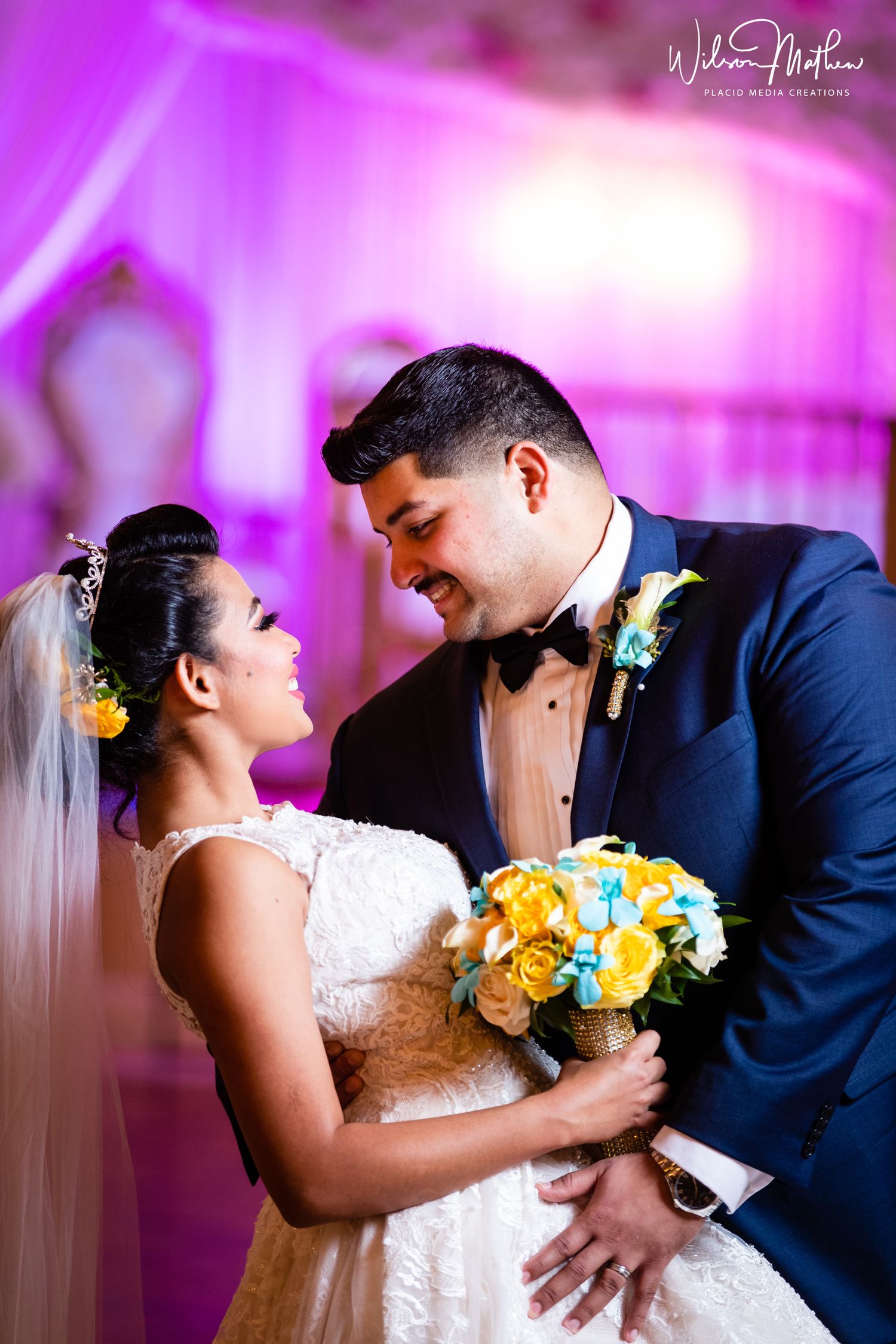 Photographer captured professional wedding photos of Bride and Groom.