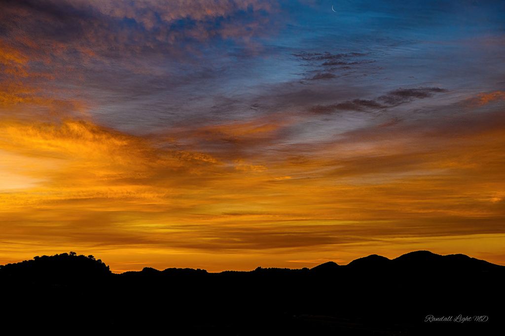 CRESCENT MOON AT SUNRISE