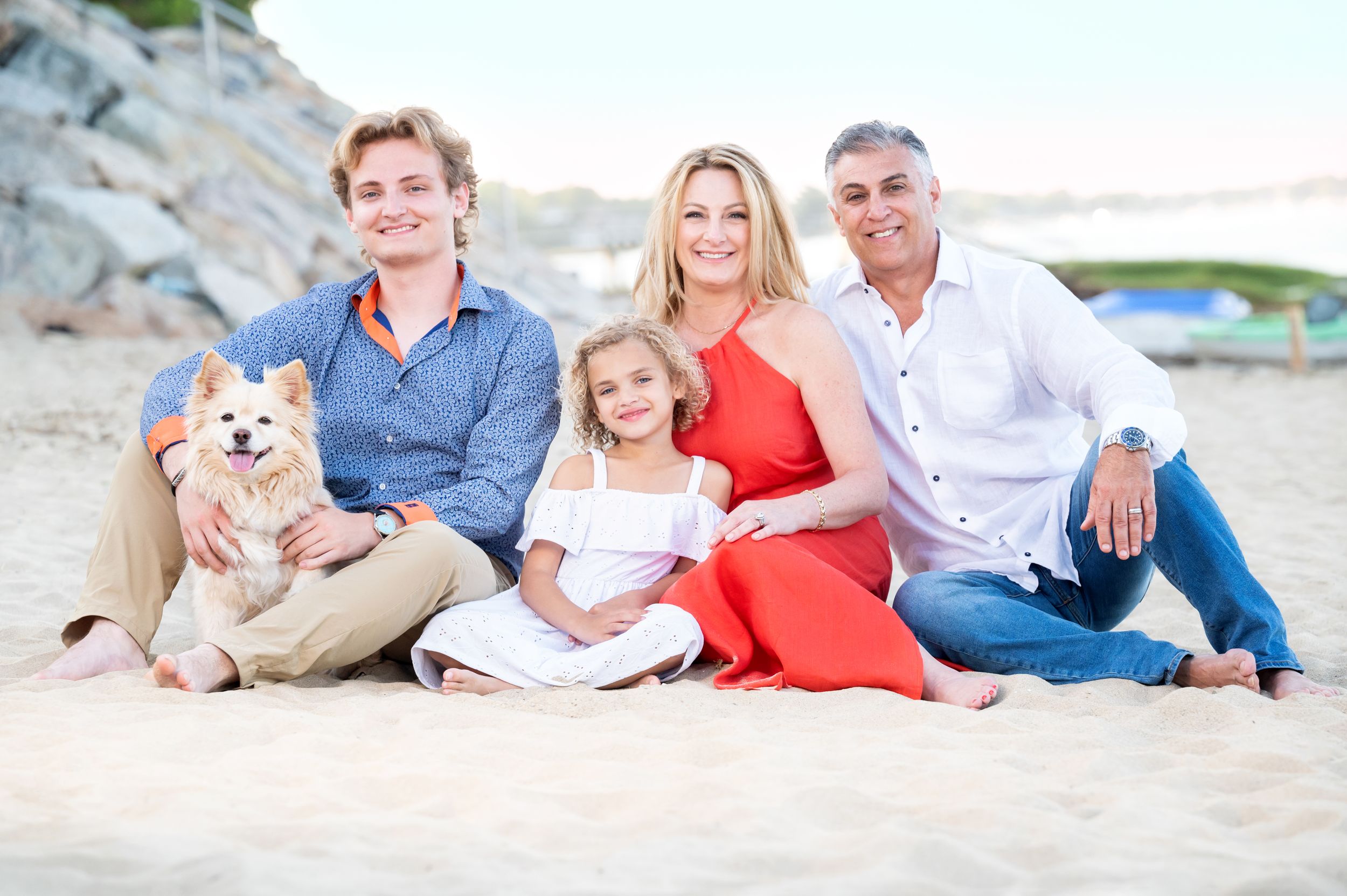 Duxbury, MA beach portraits by Heidi Harting Photography