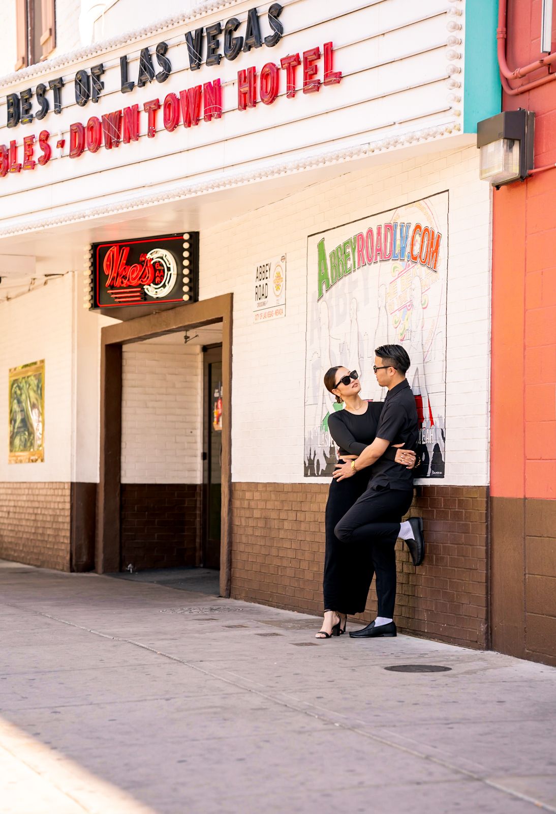 Las Vegas downtown city couples photoshoot