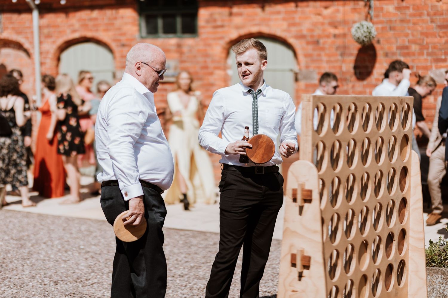 Summer outdoor drinks reception