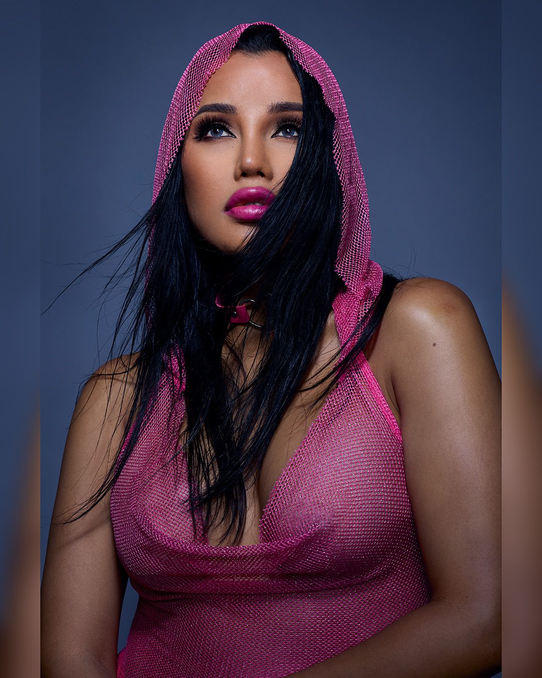 Dramatic fashion photo with model Naynay