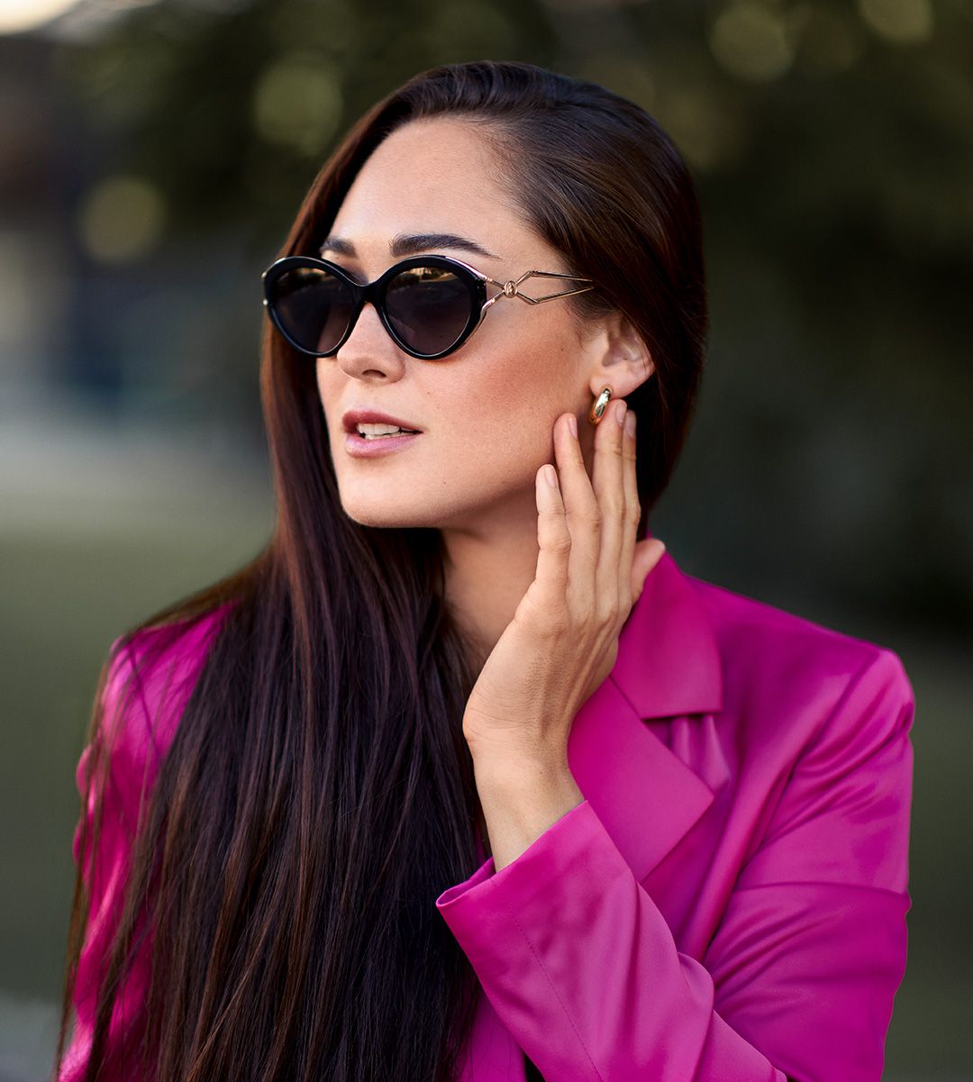 Fashionable portrait of model Anastasia