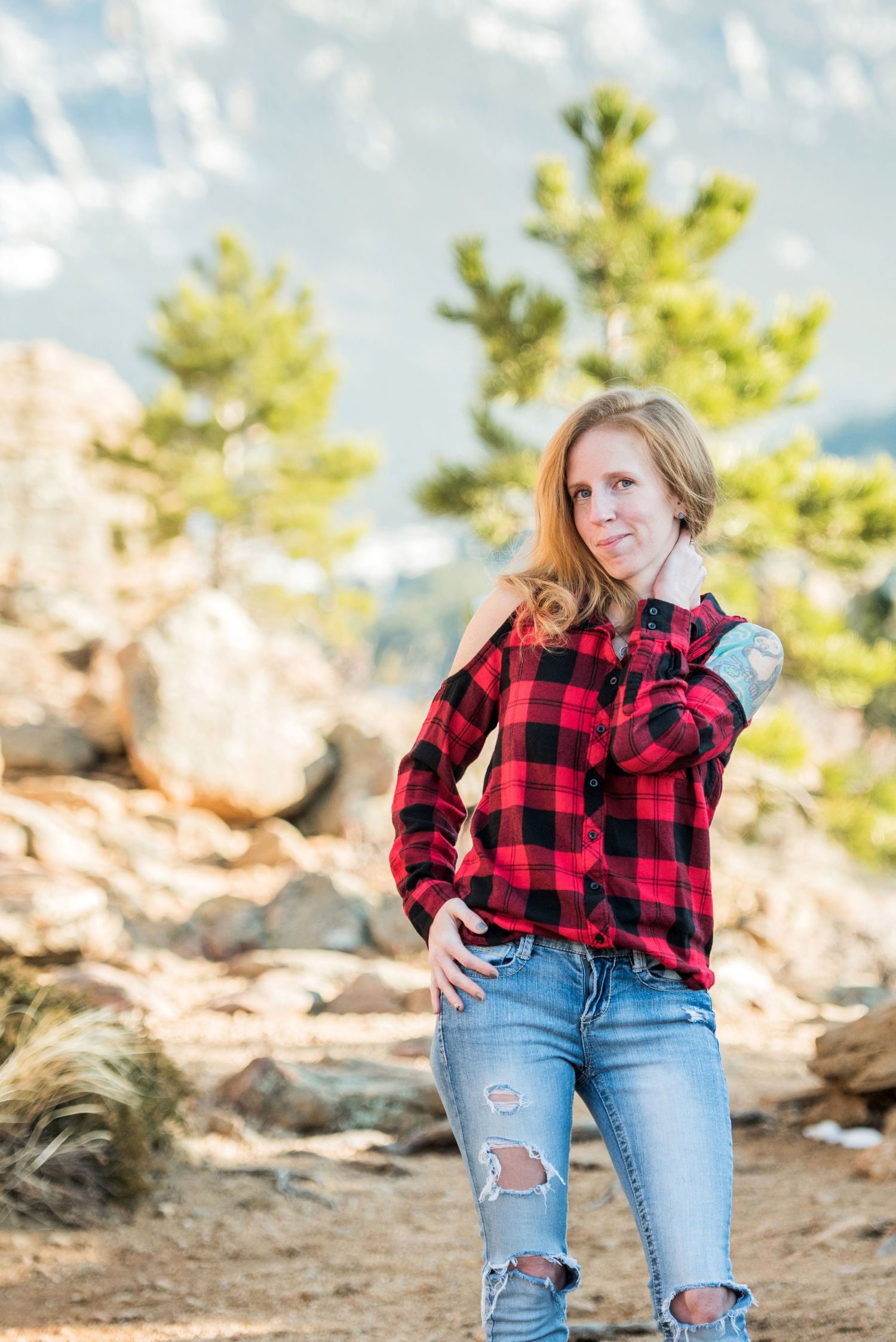 portrait of a female fine art nature photographer and lifestyle portrait photographer
