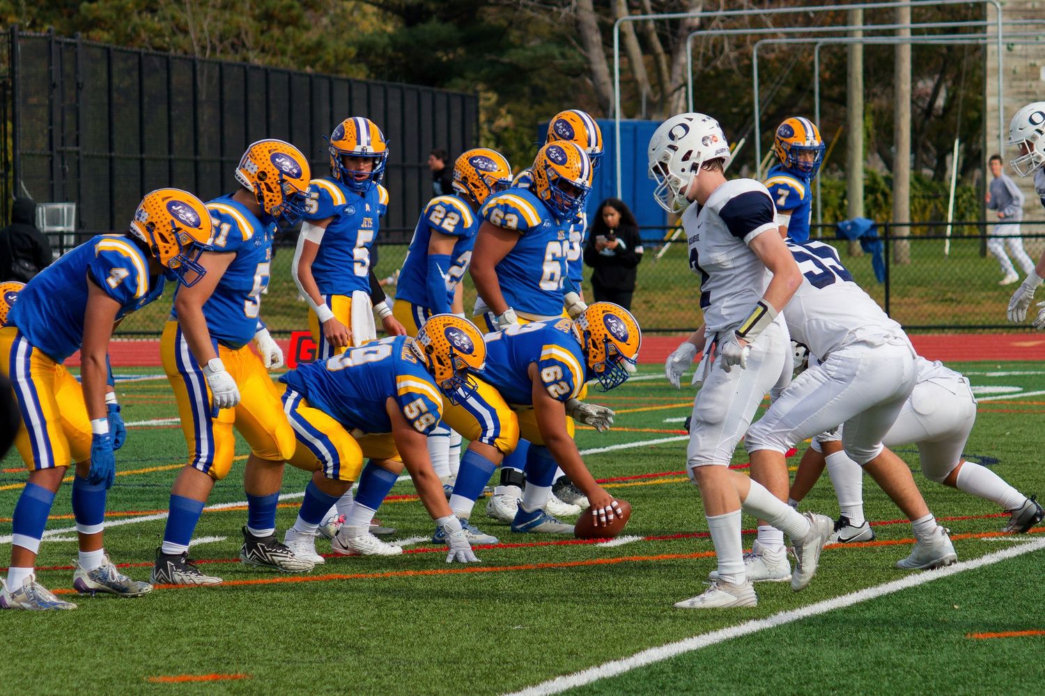 Varsity Football Action Shot
