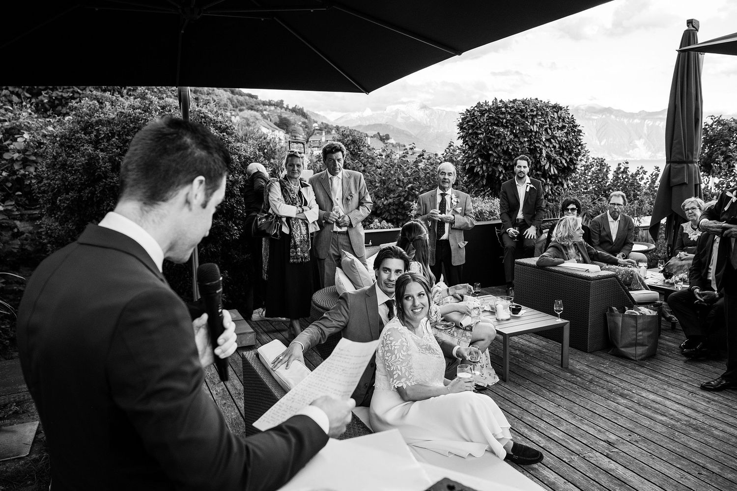 TLOOK photographe de mariage de style documentaire, domaine de Bovy cocktail discours du témoin