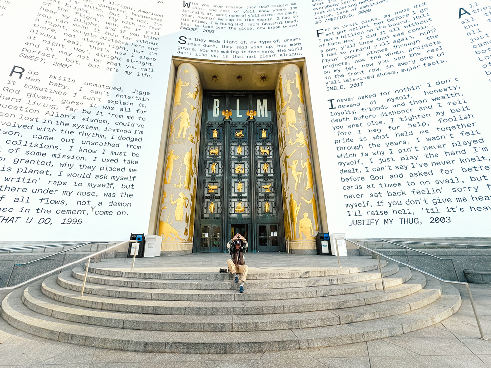 Shank Henry Media's Shank visiting The Book of HOV Exibit in Brooklyn, New York. 2023