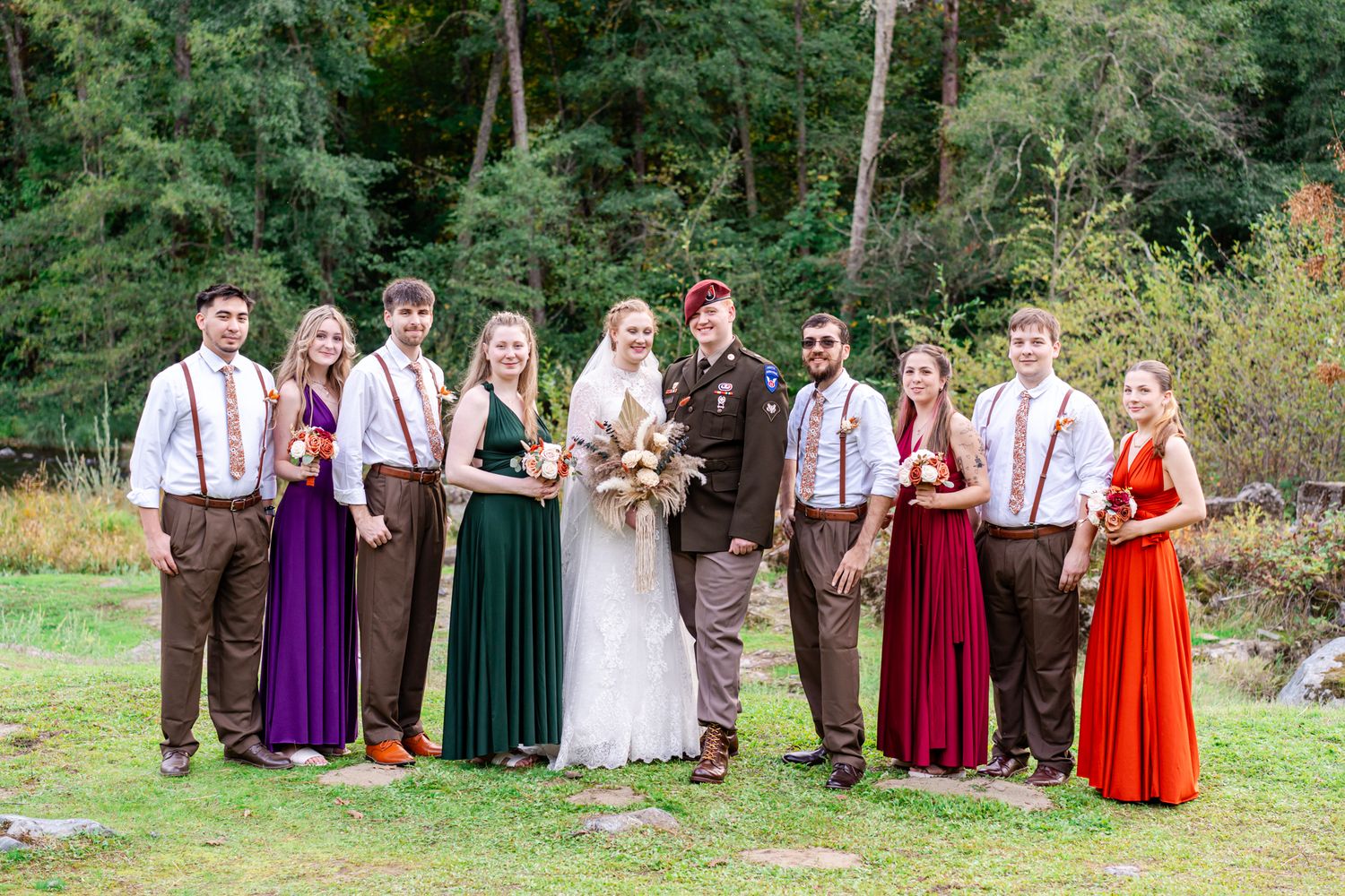 full bridal party portrait
