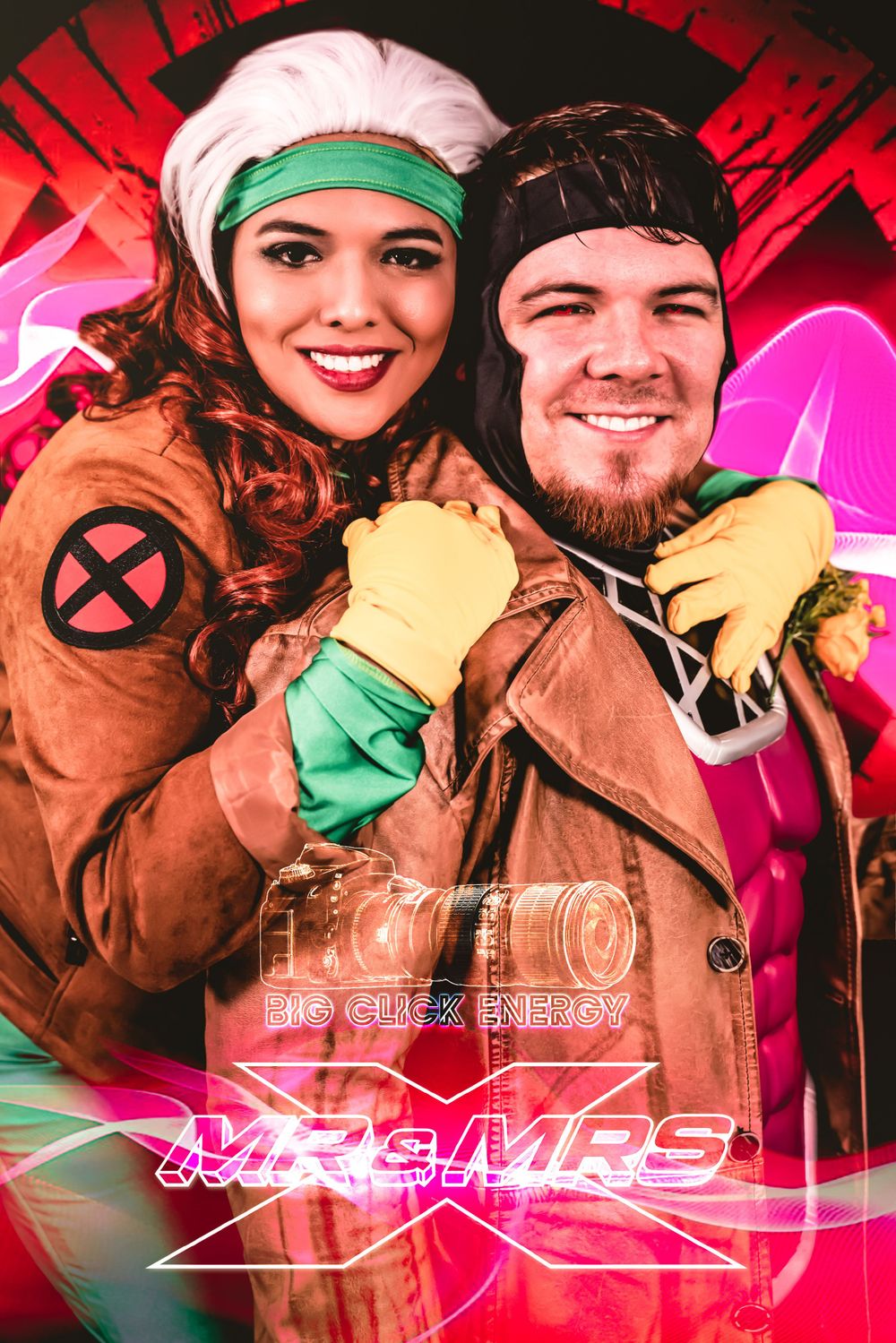Marvel X-Men Rogue and Gambit cosplay wedding, an alternative wedding captured in Phoenix, AZ.