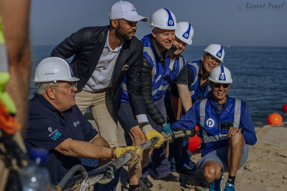 Events photography at Swakopmund with Paratus Equiano cable landing event