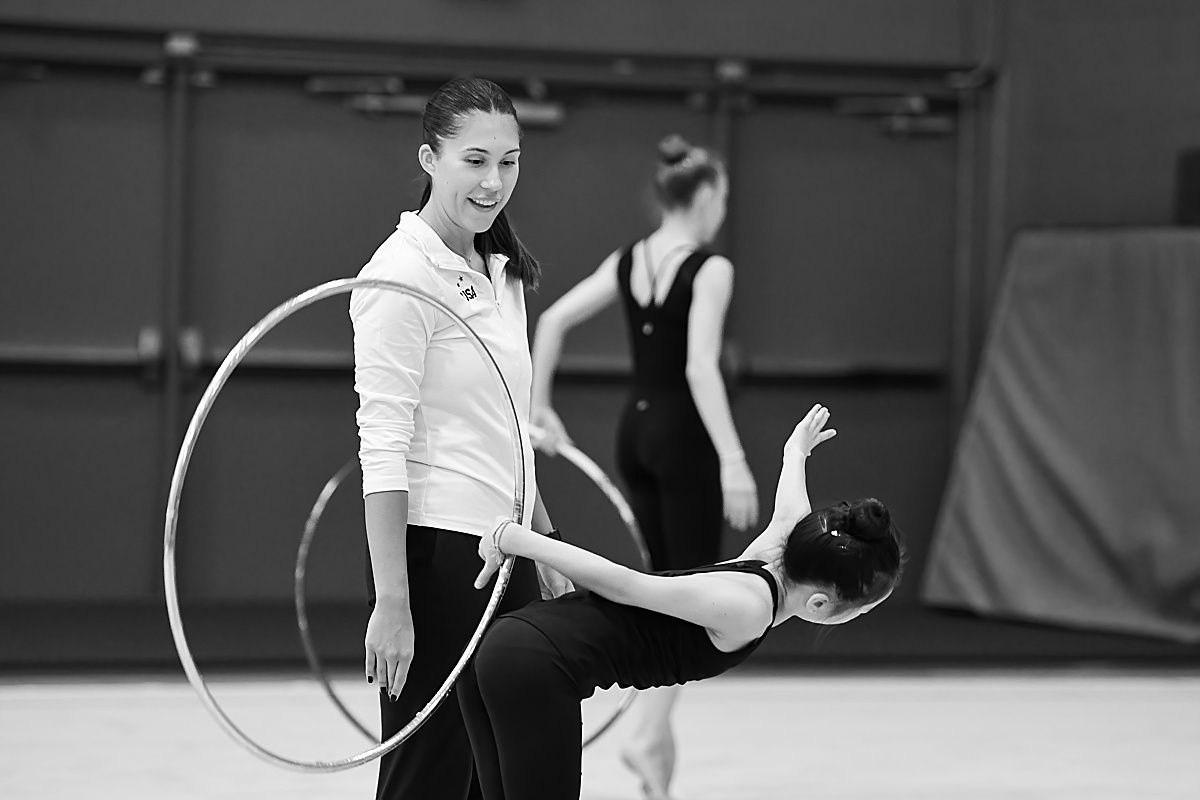 Former Israeli Olympian teaches at USA Gymnastics Rhythmic Squad Camp