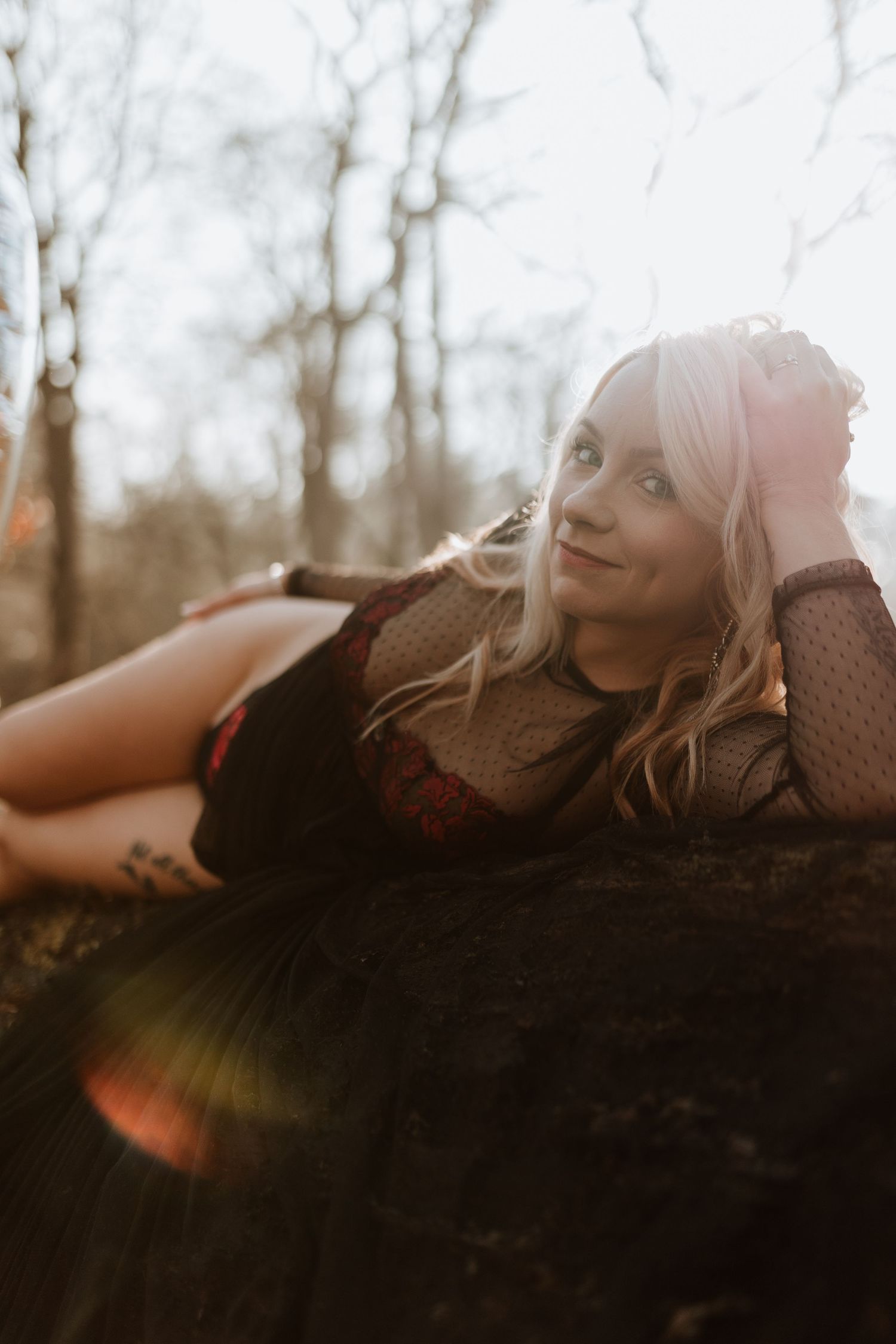 Female photographer in Powys