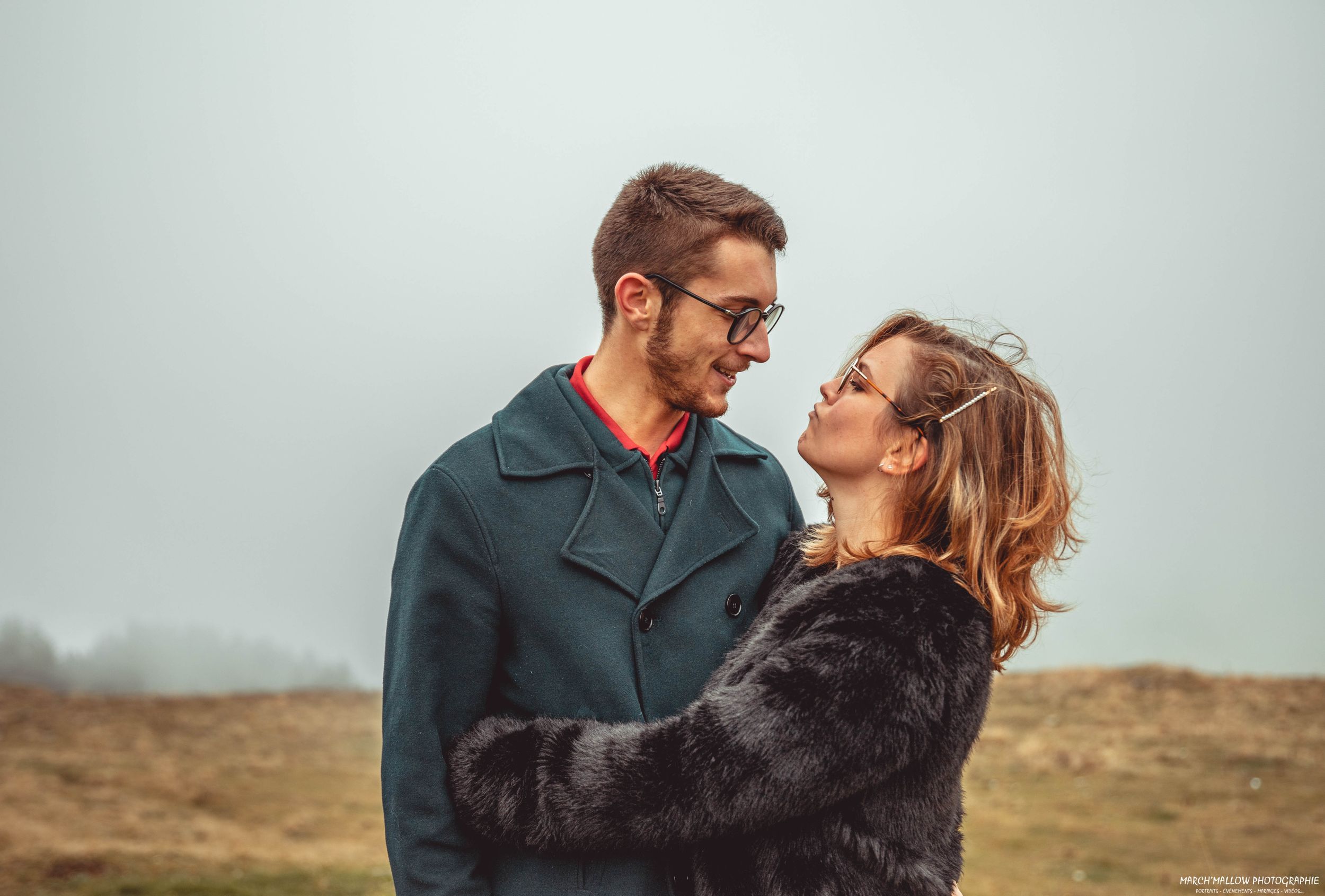 Portrait d'un couple en montagne Auvergne-Rhône-Alpes par March'Mallow Photographie