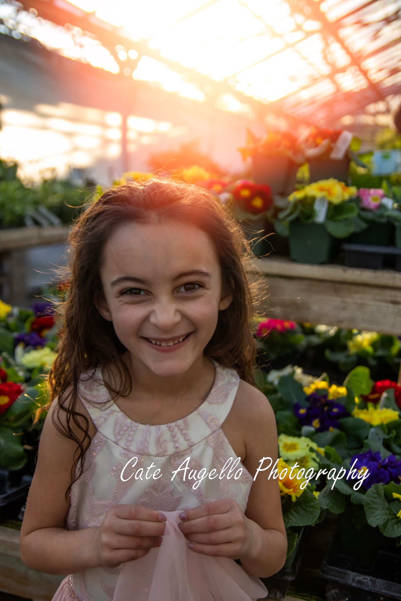 Greenhouse photo session child portrait Manchester, CT