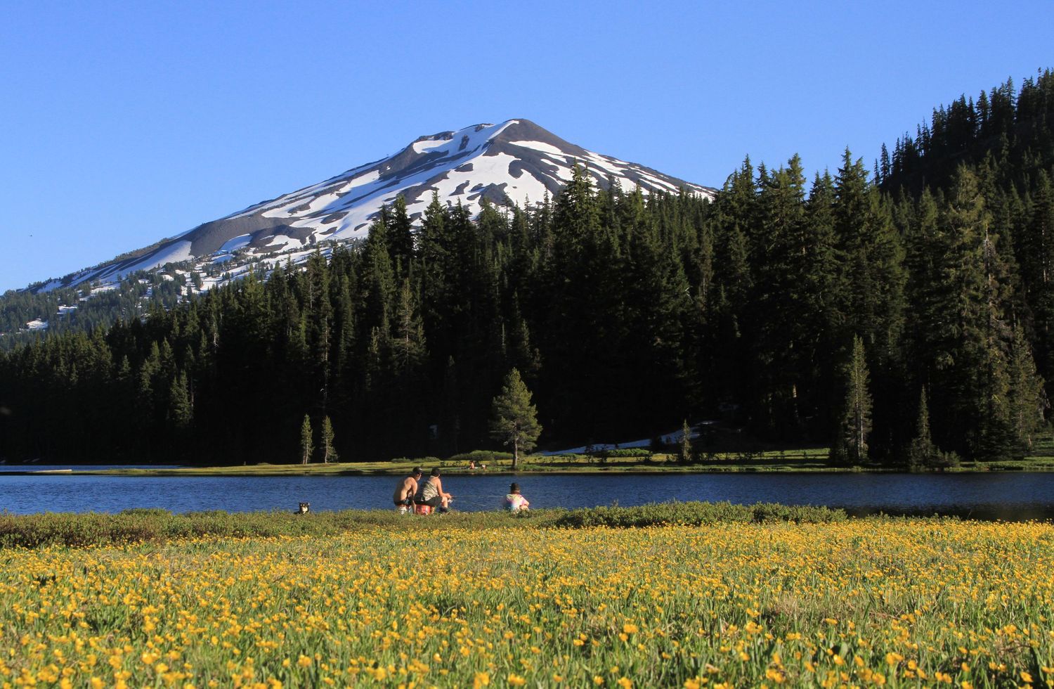 Todd Lake below Mount Bachelor, Bend, Oregon