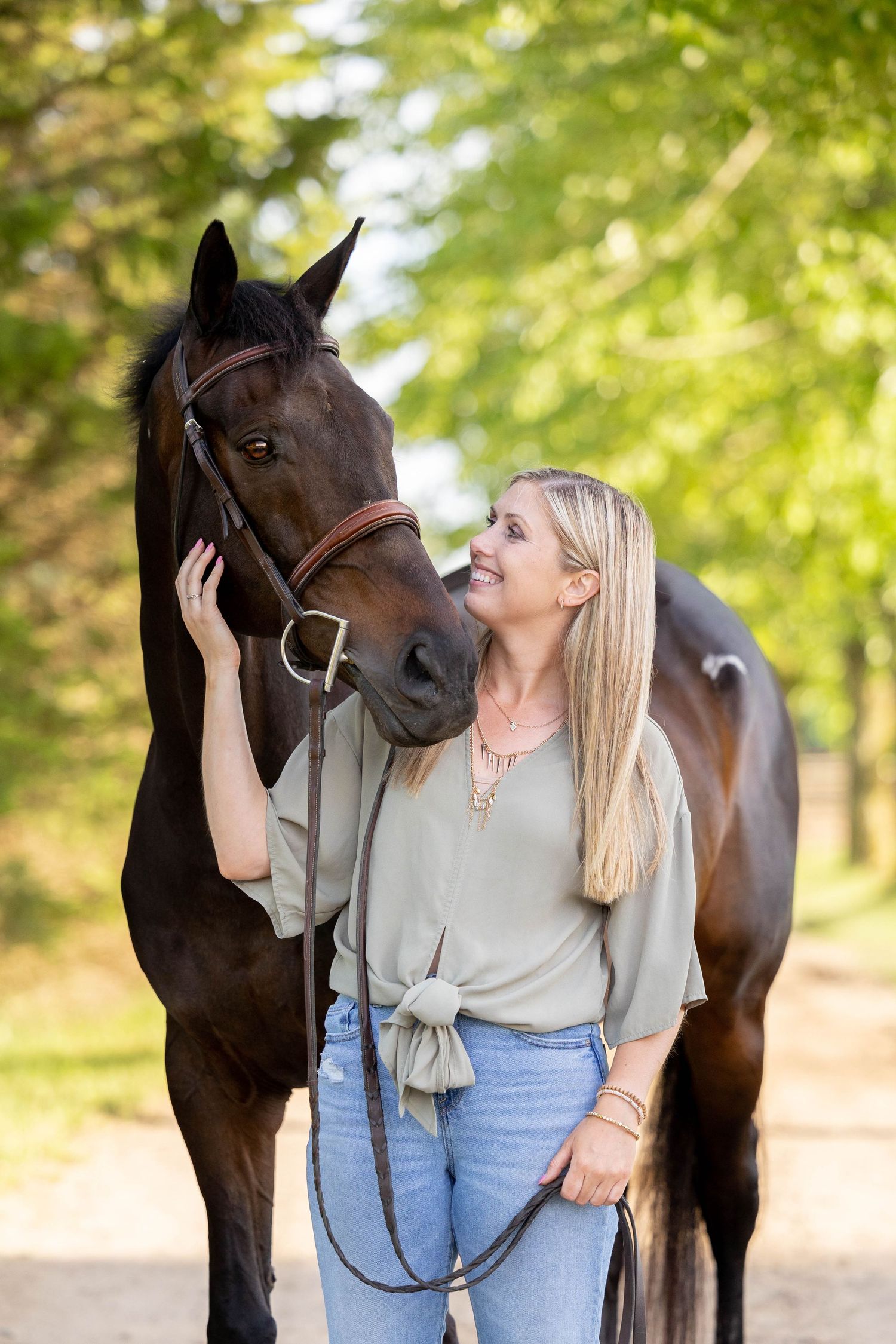 Shelby and Hero at Meadowview Farm in Lowell, Michigan