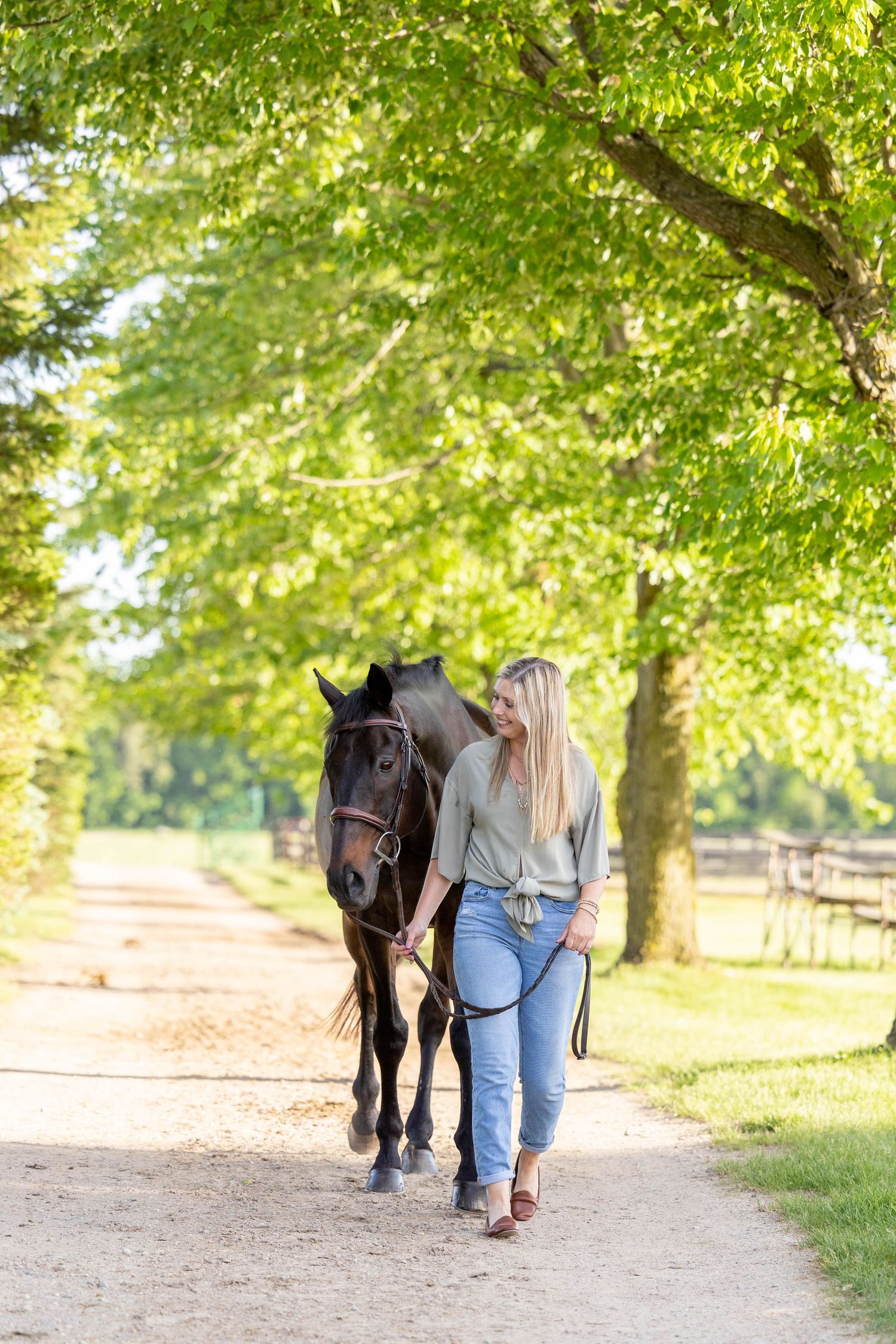 Shelby and Hero at Meadowview Farm in Lowell, Michigan