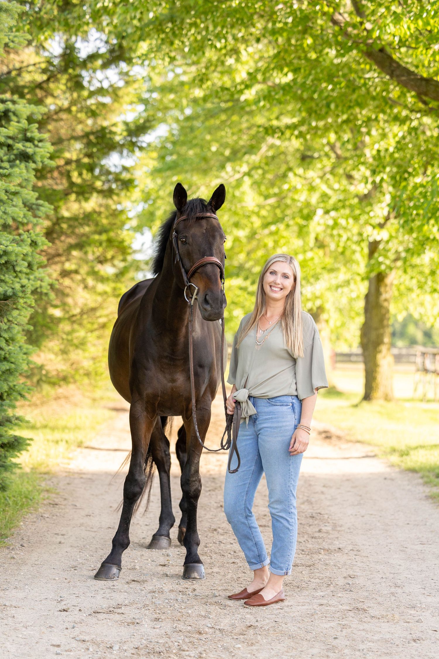 Shelby and Hero at Meadowview Farm in Lowell, Michigan